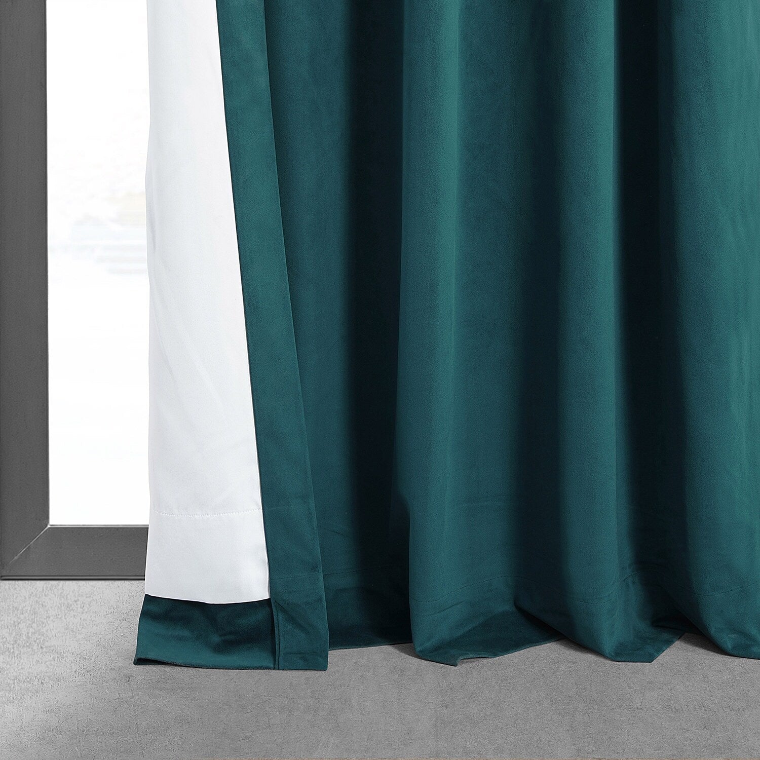 Exclusive Fabrics Signature Velvet Blackout Curtain 108 Inches Long (1 Panel)