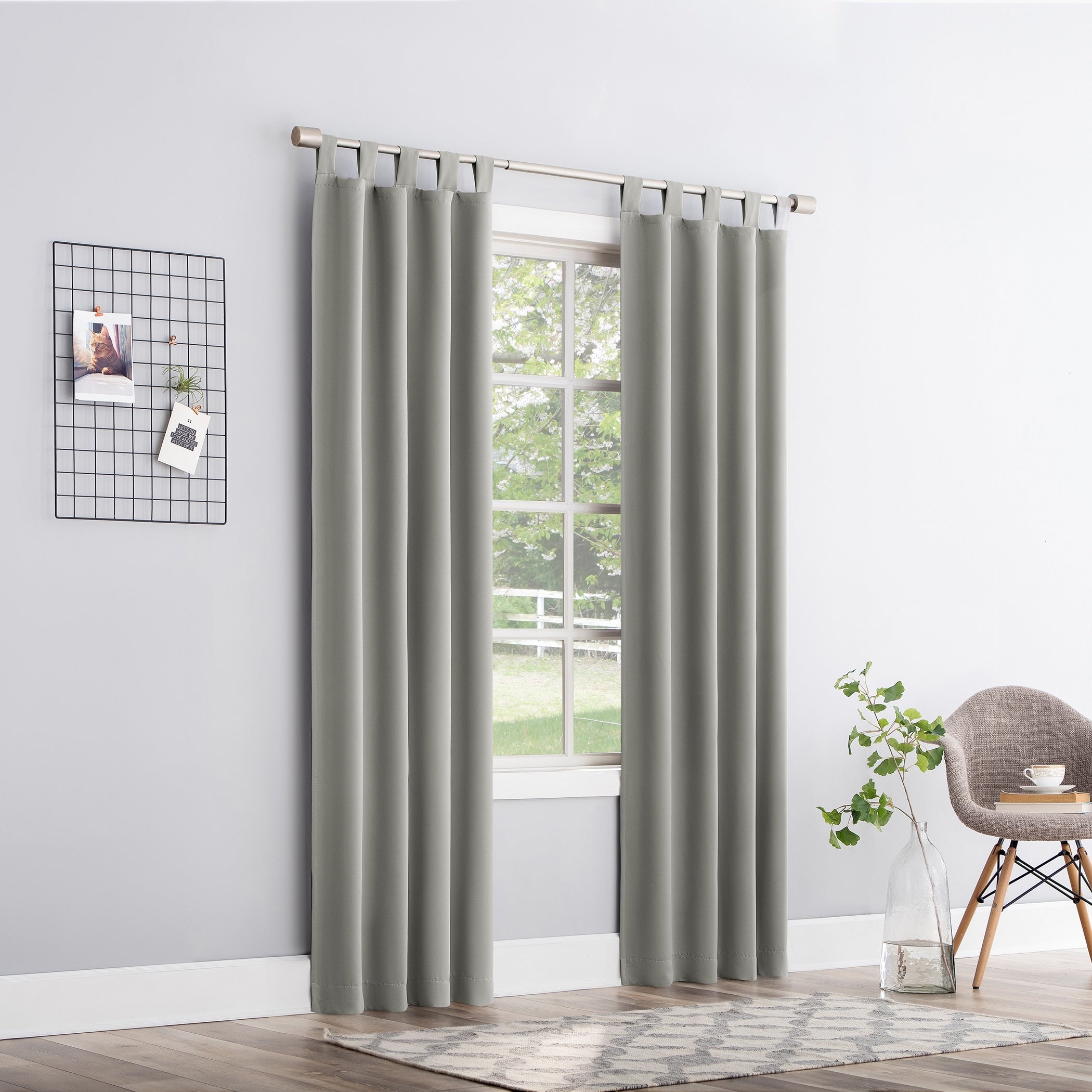 Sun Zero Hayden Energy Saving Blackout Tab Top 1-Piece Curtain Panel, Single Panel