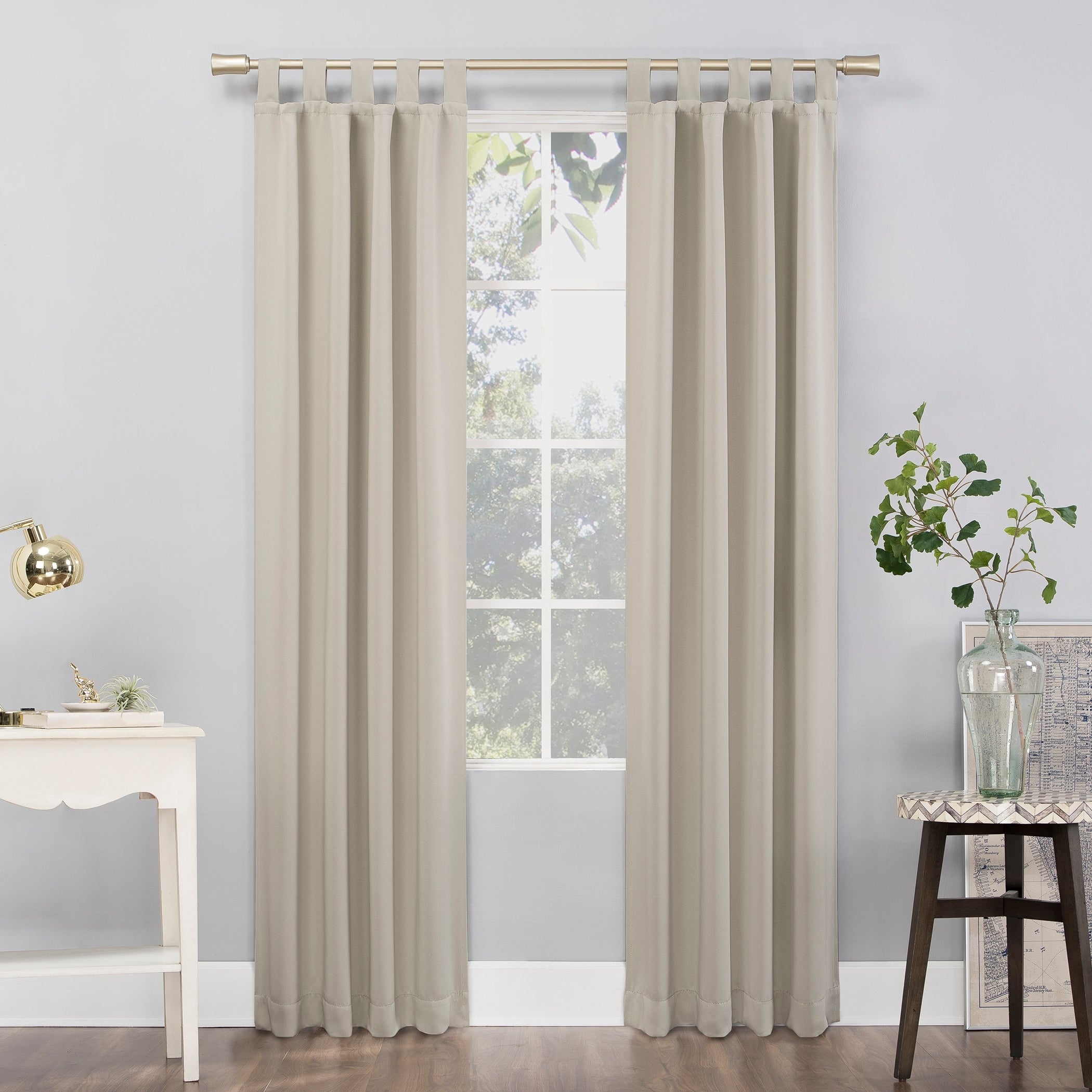 Sun Zero Hayden Energy Saving Blackout Tab Top 1-Piece Curtain Panel, Single Panel