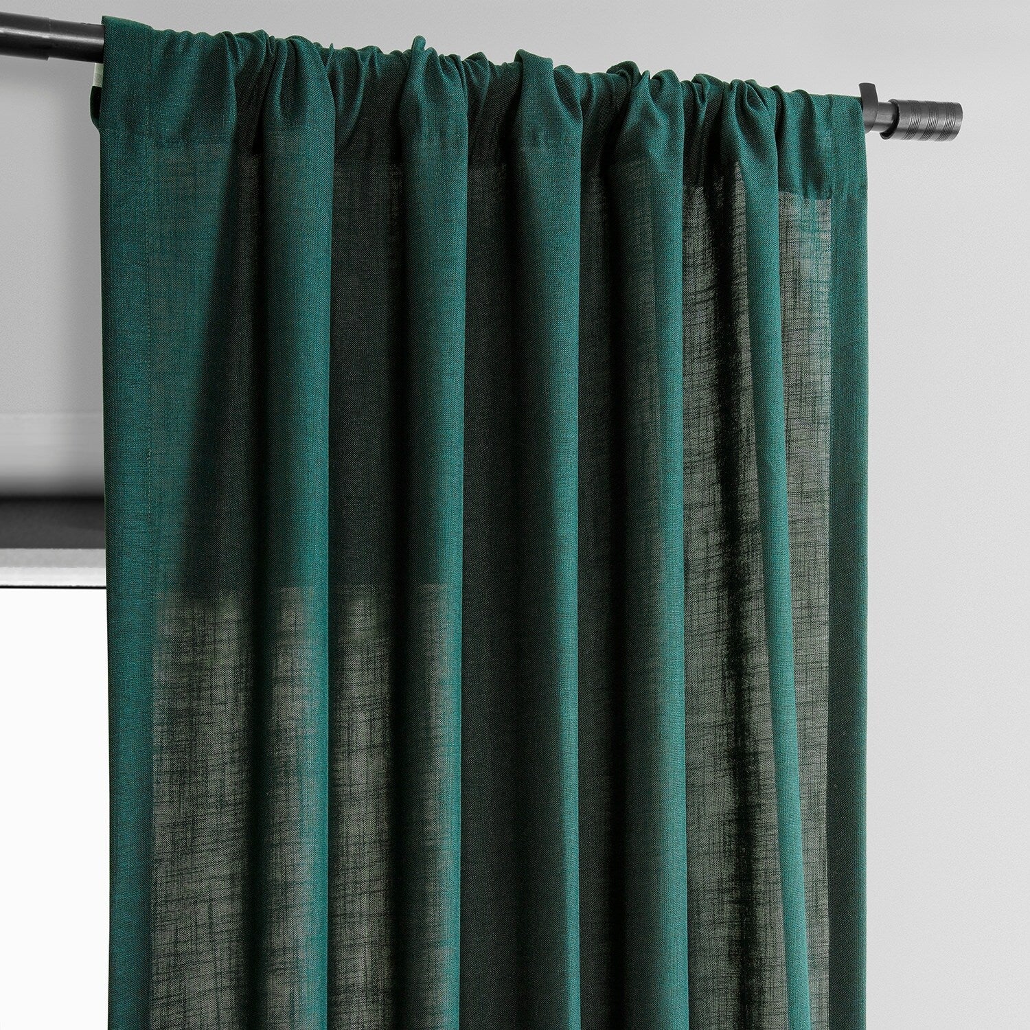 Exclusive Fabrics Classic Faux Linen Curtain (1 Panel)