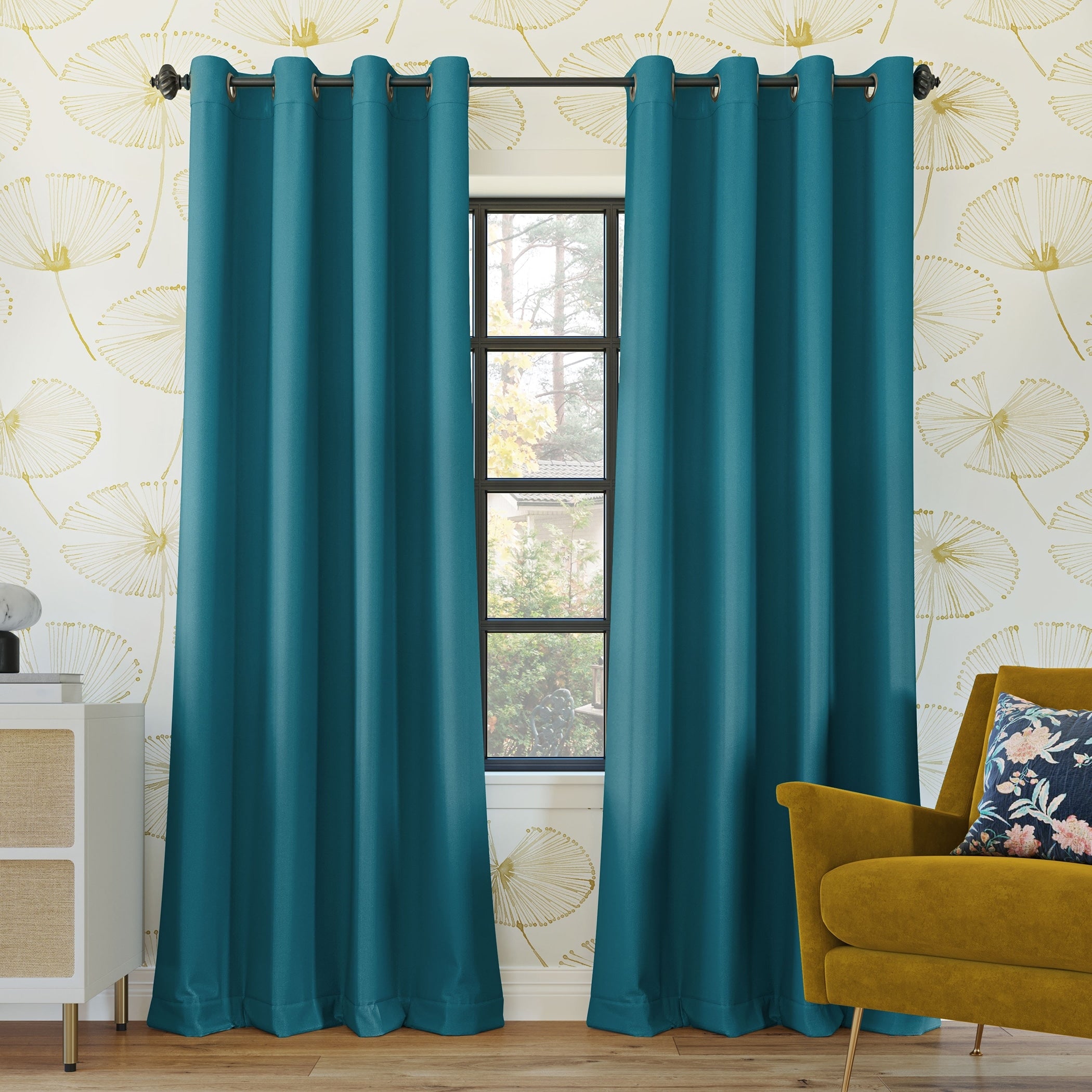 Sun Zero Oslo Theater Grade Extreme Total Blackout Grommet 1-Piece Curtain Panel, Single Panel