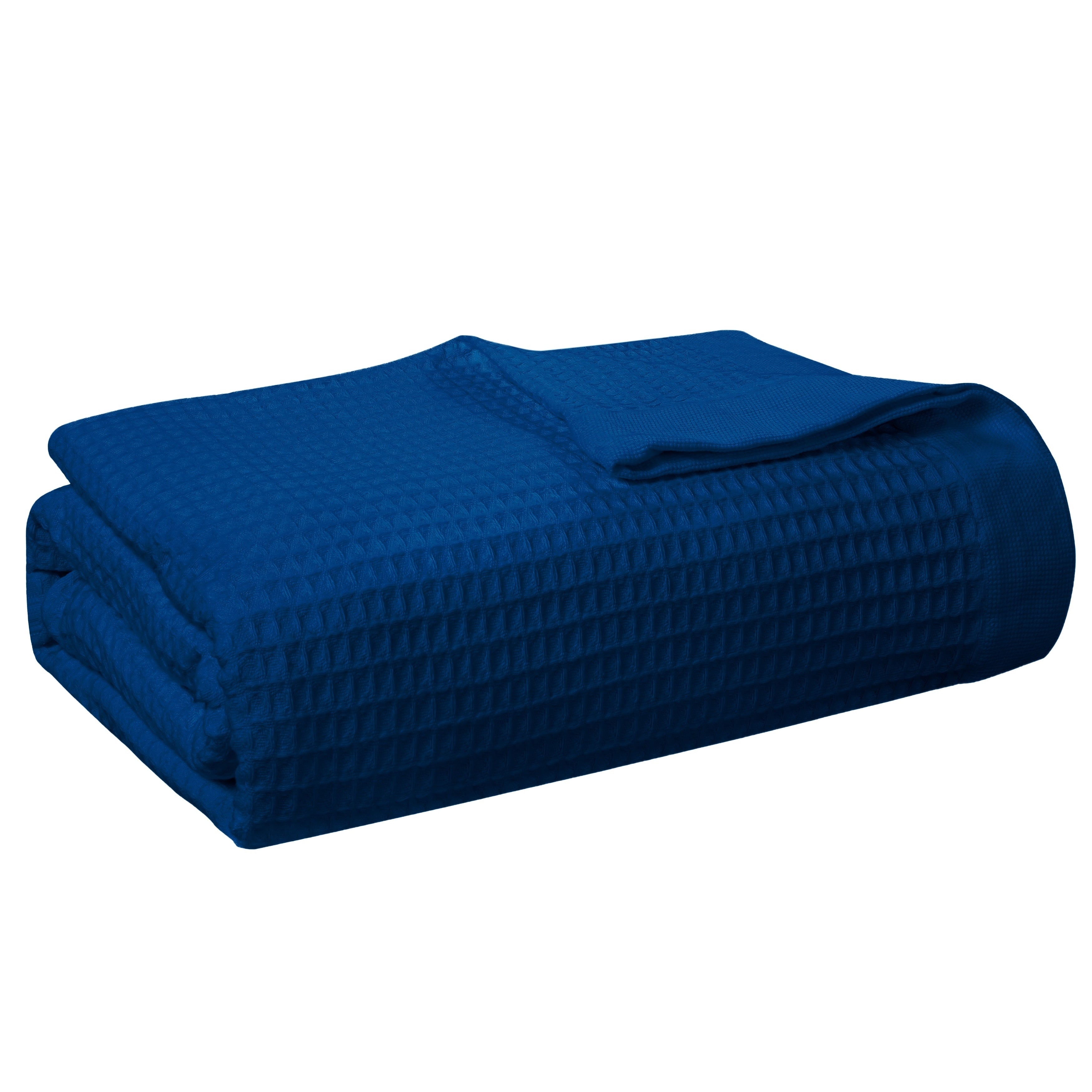 Pointehaven Long Staple Soft Cotton Waffle Blanket - 300 GSM - Hypoallergenic - Breathable - Moisture Absorbent