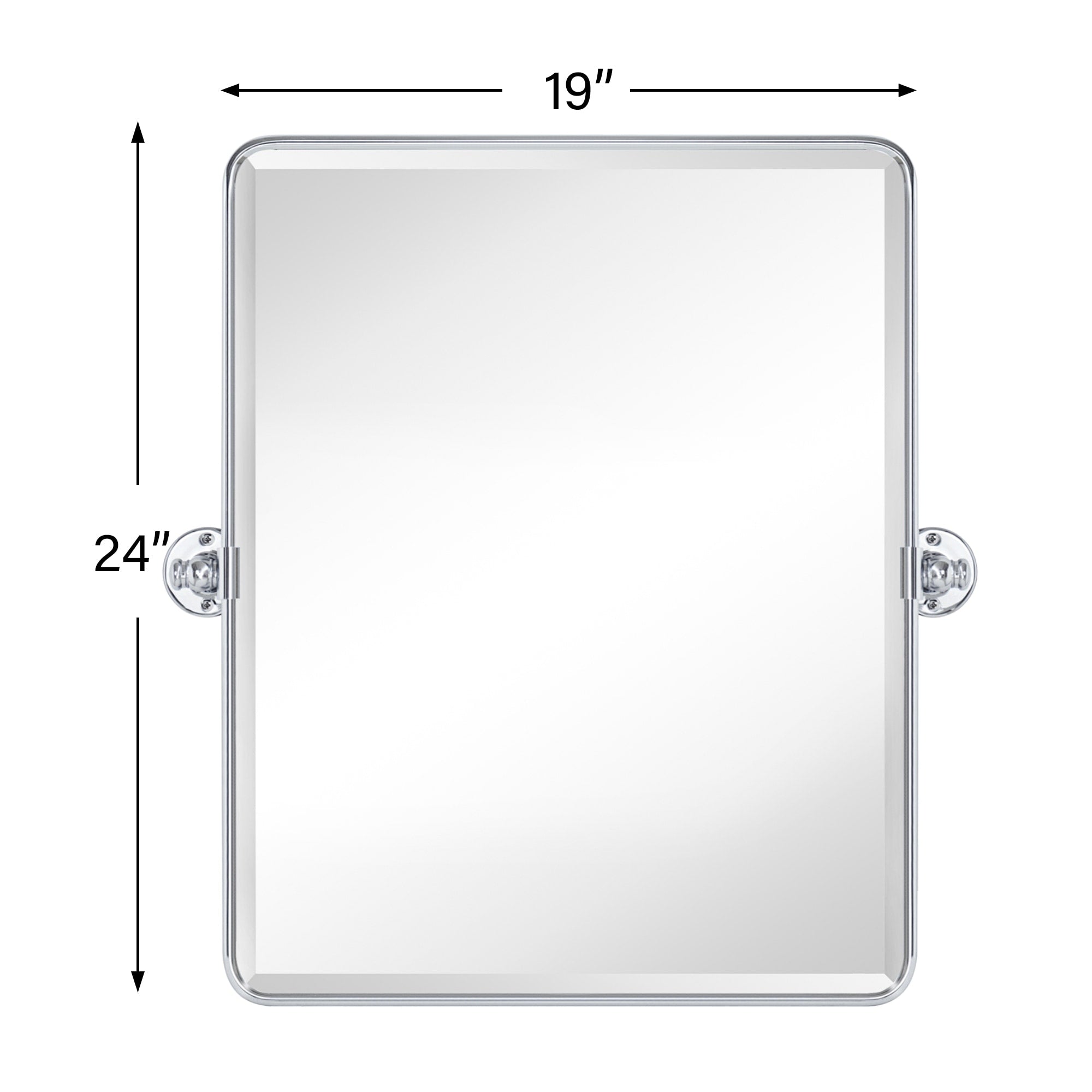 TEHOME Woodvale Rectangle Vertical Metal Wall Mirrors