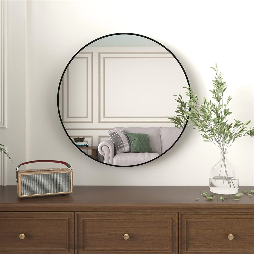 36 IN Metal Round mirror