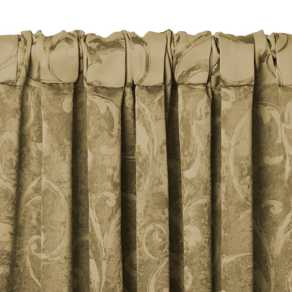 Elrene Mia Jacquard Blackout Scallop Window Valance - 52 w x 19 l