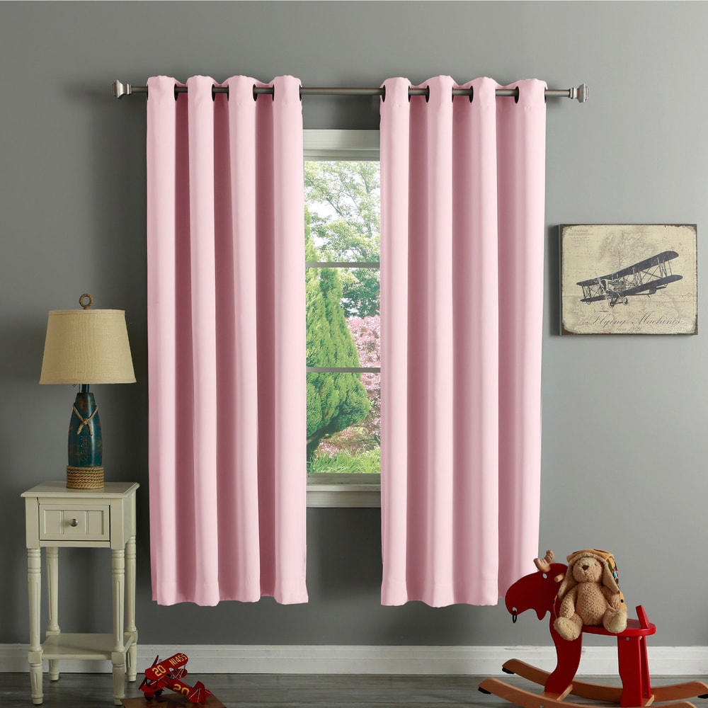 Aurora Home Thermal Insulated 72-inch Blackout Curtain Pair - 52 x 72