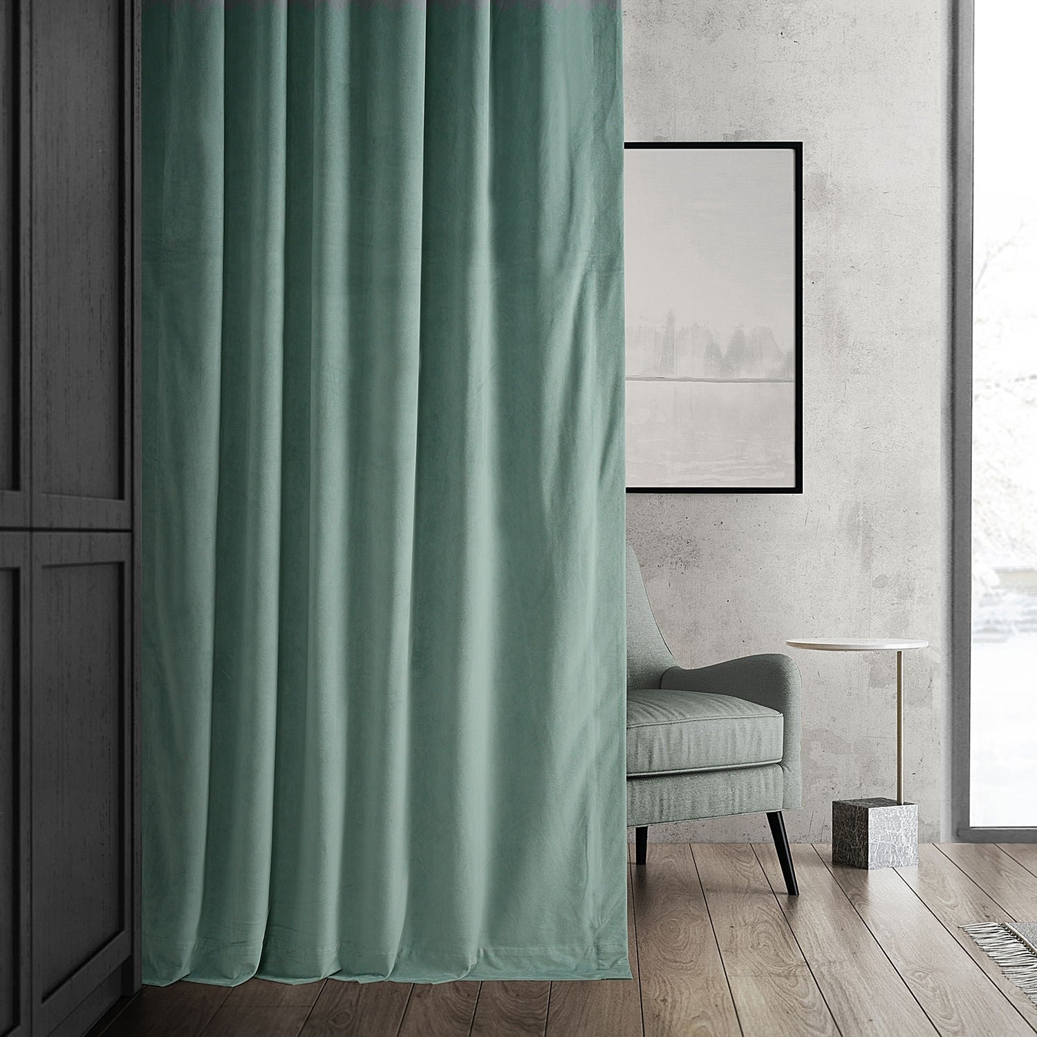 Exclusive Fabrics Signature Velvet Blackout Curtain 120 Inches Long (1 Panel)