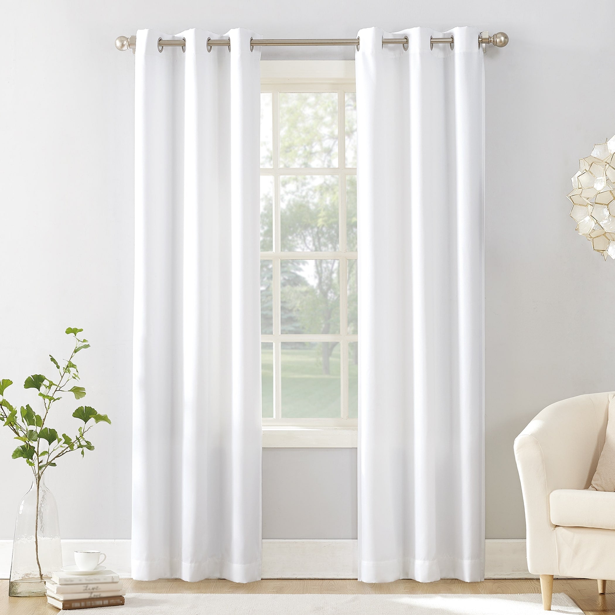 No. 918 Sora Casual Textured Grommet Curtain Panel, Single Panel