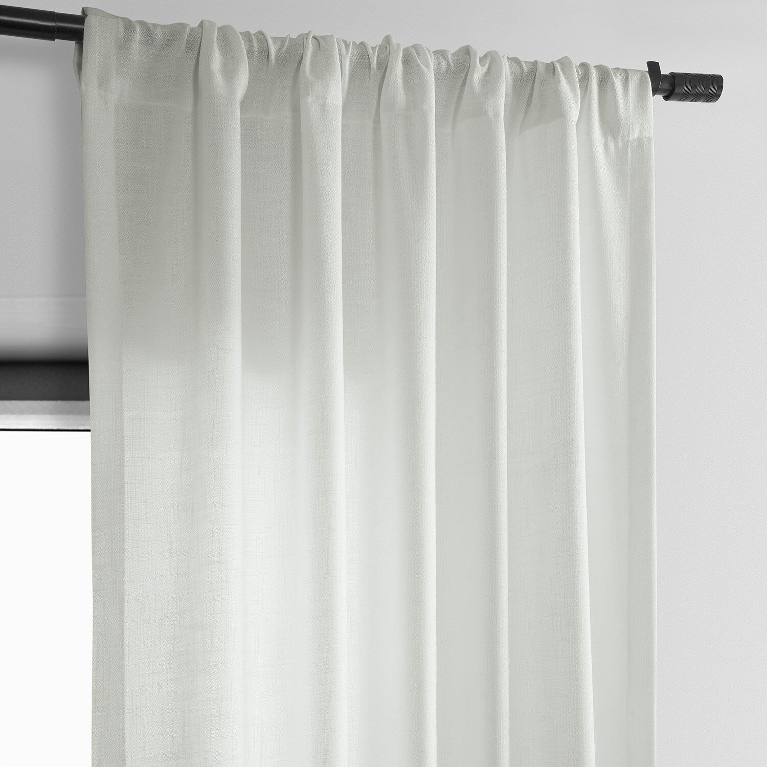 Exclusive Fabrics Classic Faux Linen Curtain (1 Panel)