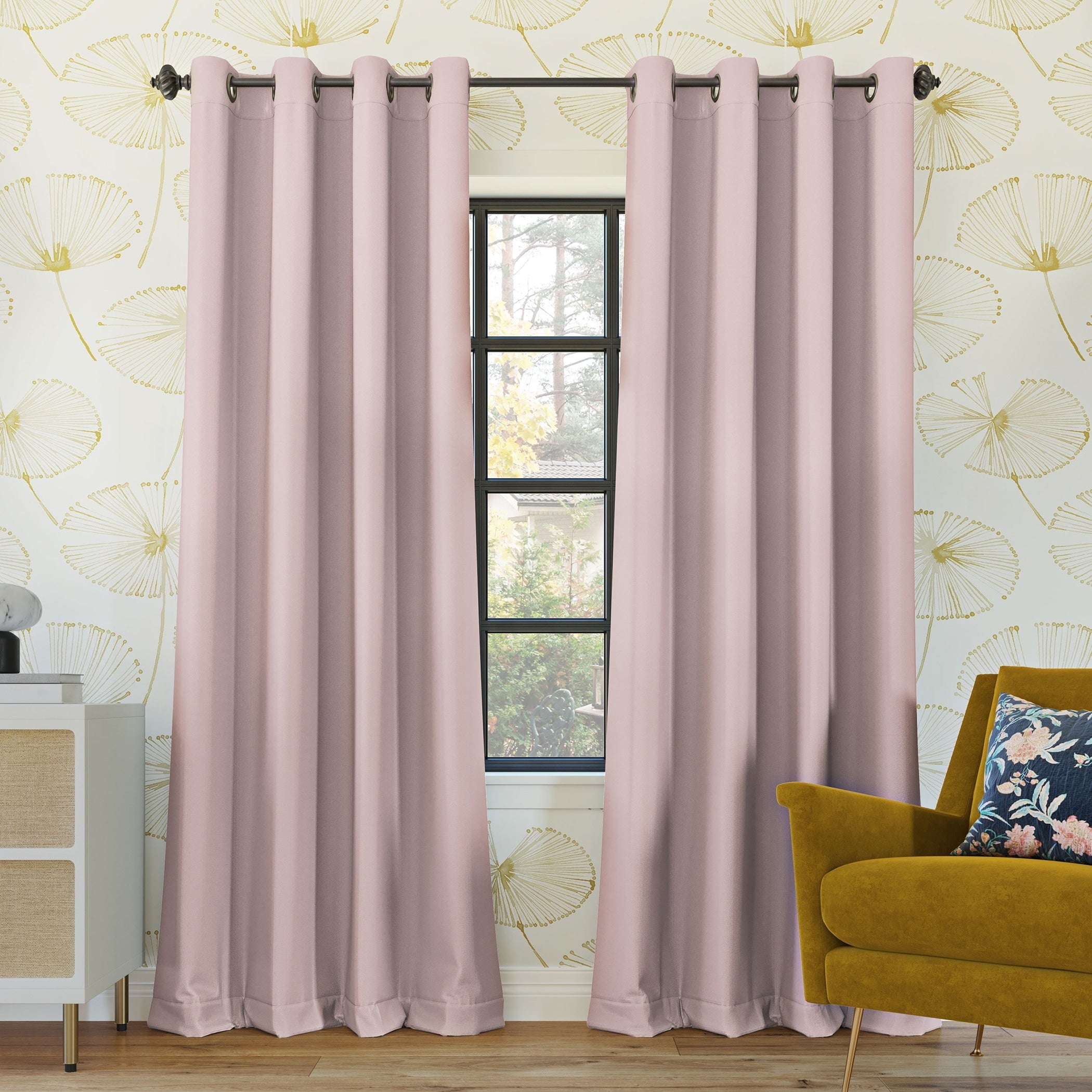 Sun Zero Oslo Theater Grade Extreme Total Blackout Grommet 1-Piece Curtain Panel, Single Panel