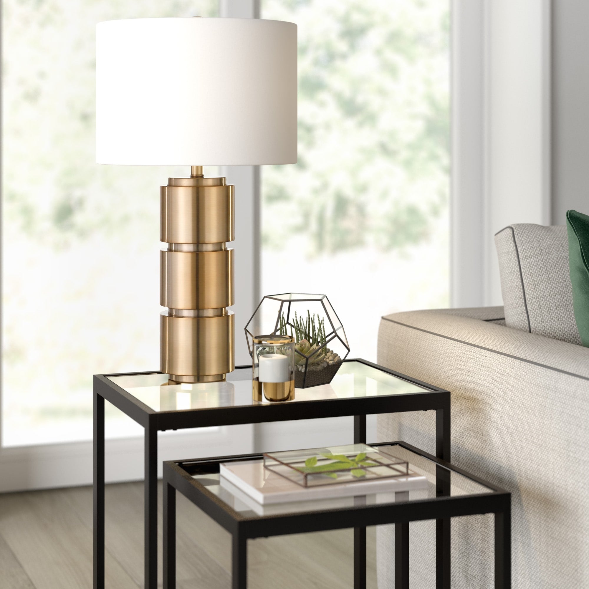 Campbell Brass Table Lamp