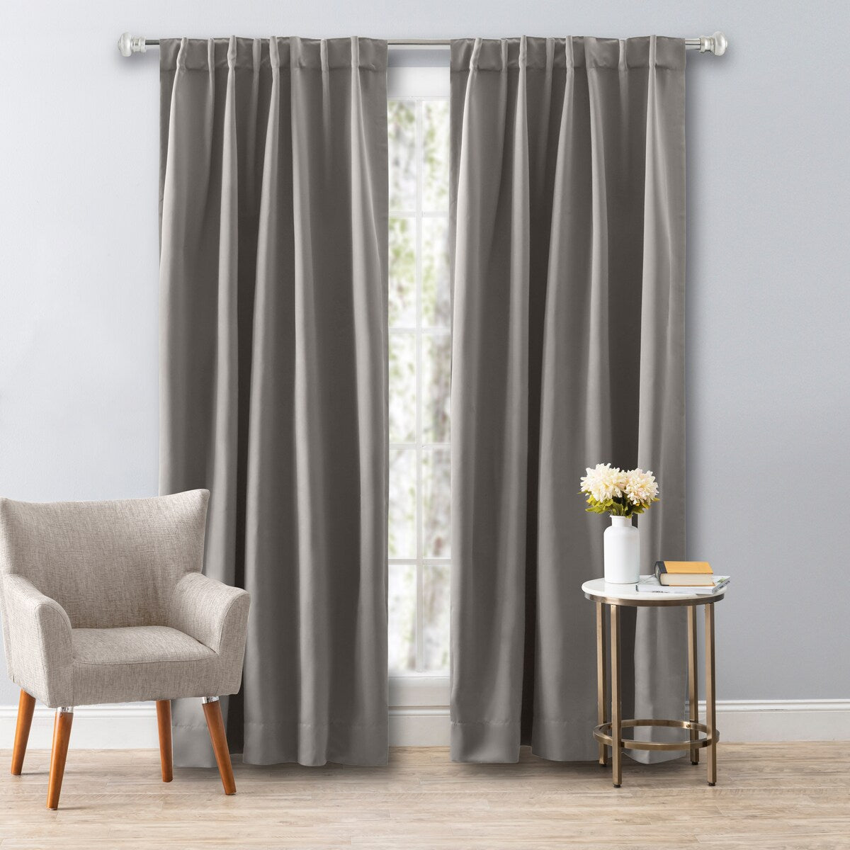 Ultimate Black Out Premium 2-Way Pocket Curtain Panel