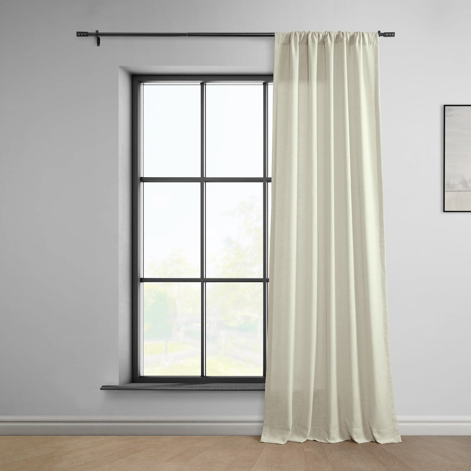 Exclusive Fabrics Classic Faux Linen Curtain (1 Panel)