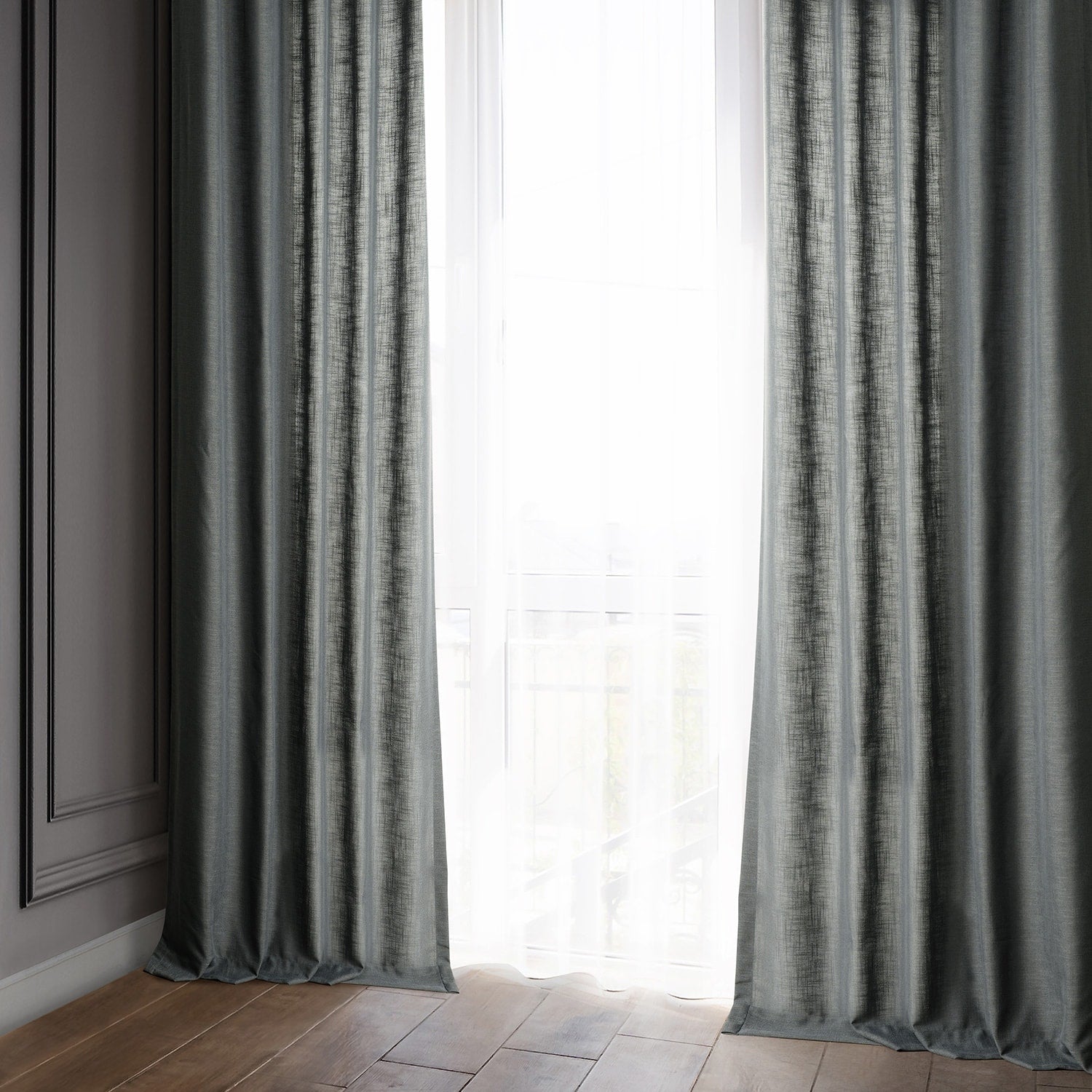 Exclusive Fabrics Classic Faux Linen Curtain (1 Panel)