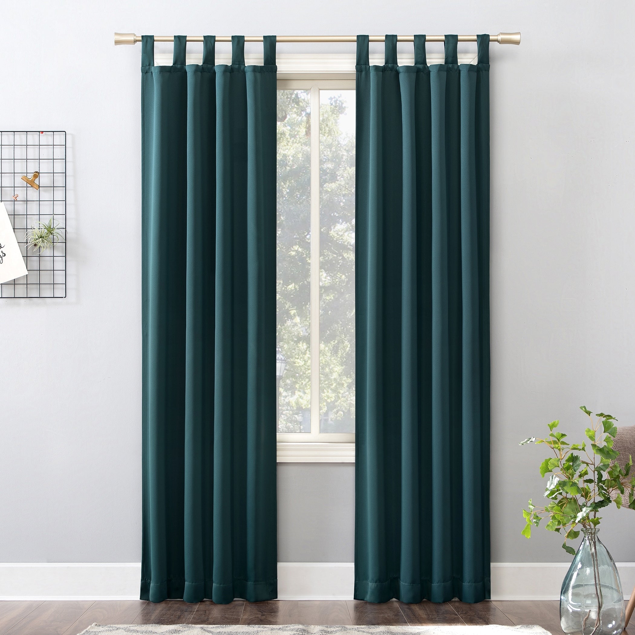 Sun Zero Hayden Energy Saving Blackout Tab Top 1-Piece Curtain Panel, Single Panel