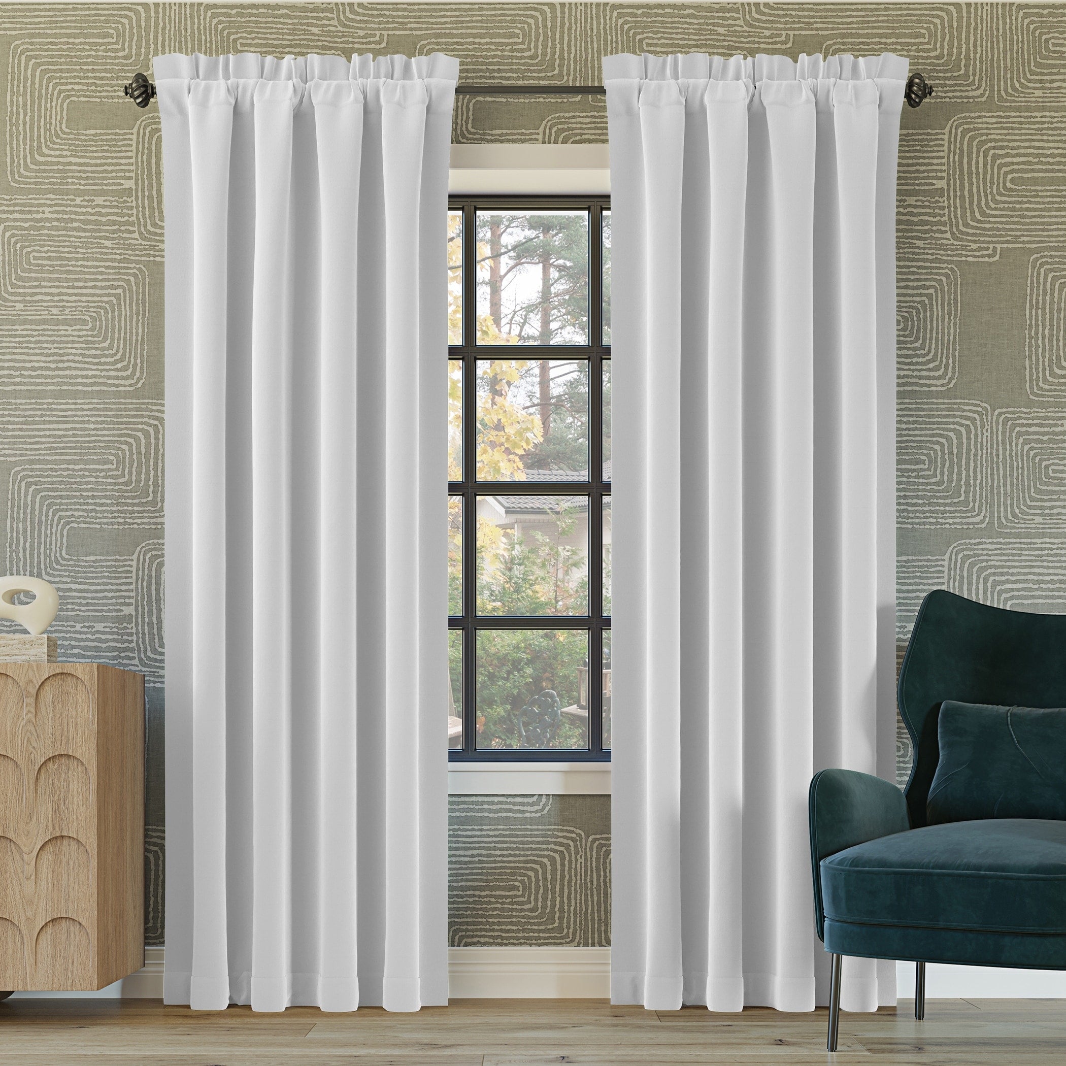 Sun Zero Oslo Theater Grade Extreme Total Blackout Rod Pocket 1-Piece Curtain Panel, Single Panel