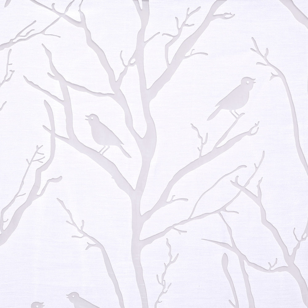 Madison Park Vina Grommet Top Sheer Bird on Branches Burnout Window Curtain