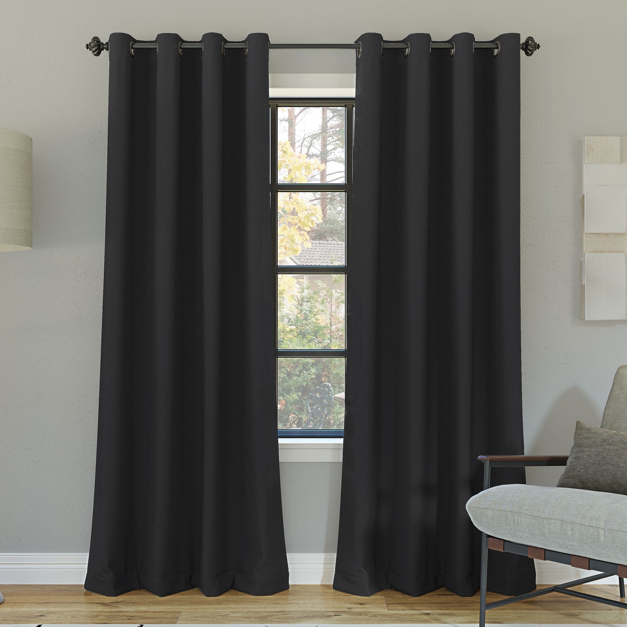 Sun Zero Oslo Theater Grade Extreme Total Blackout Grommet 1-Piece Curtain Panel, Single Panel