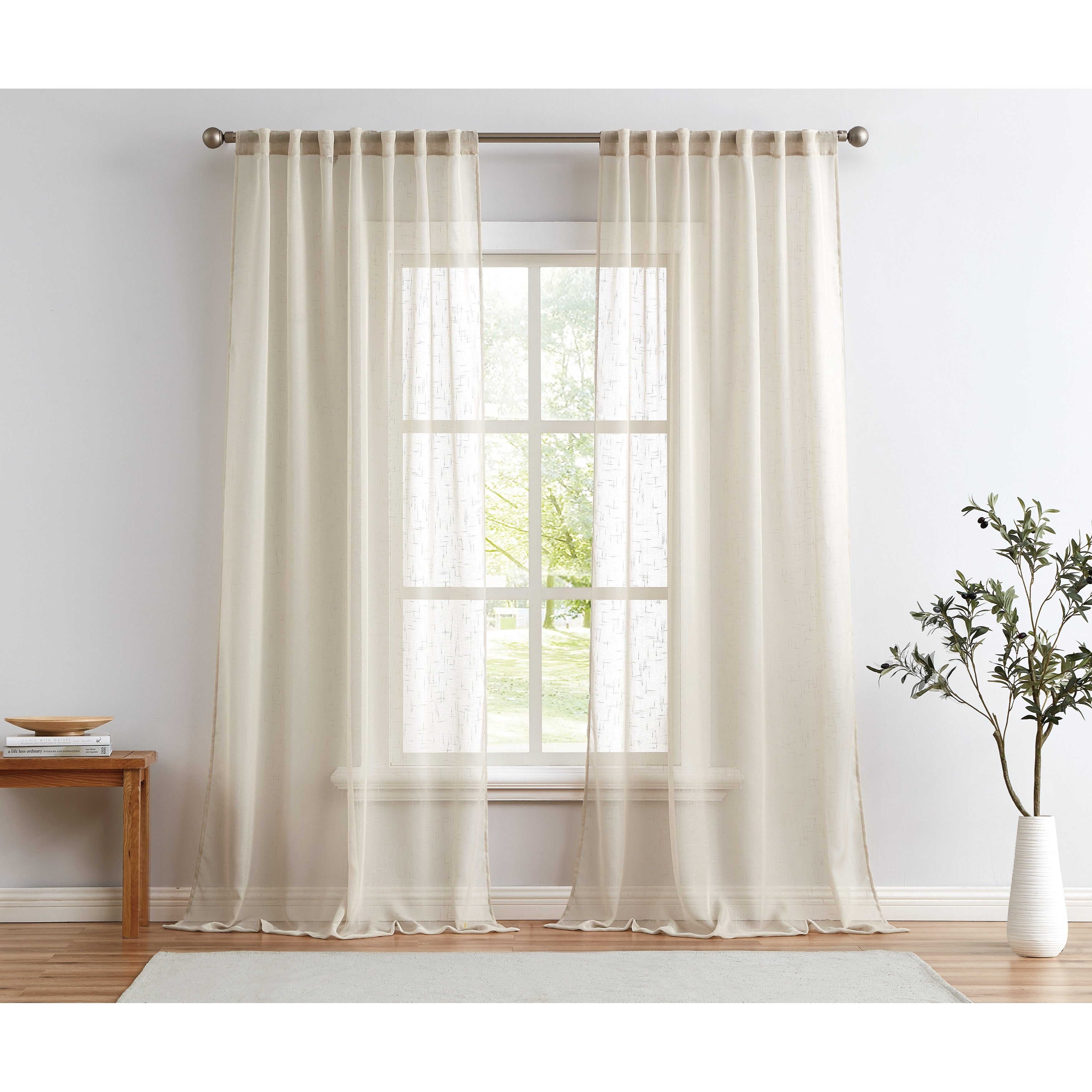 Cannon Sheer Window Curtain Panel Pair