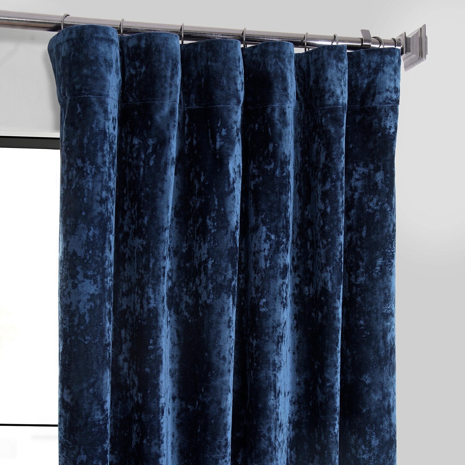 Exclusive Fabrics Lush Crush Velvet Curtains - Room Darkening Curtain for Bedroom & Living Room (1 Panel)