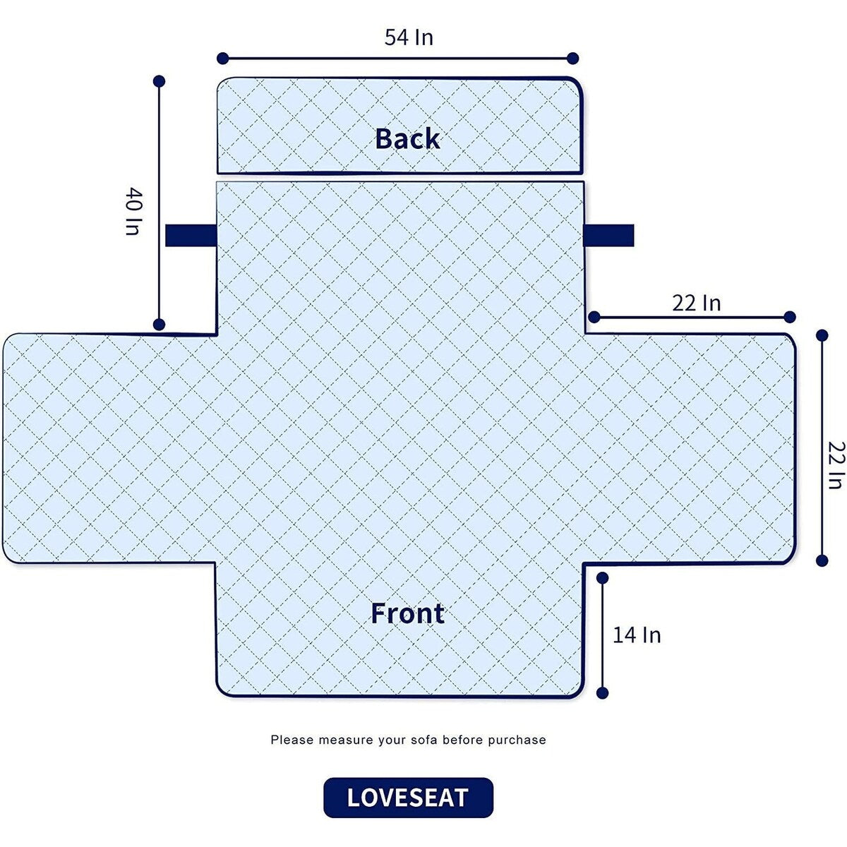 Subrtex Reversible Sofa Couch Cover Quilted Slipcover Furniture Protector