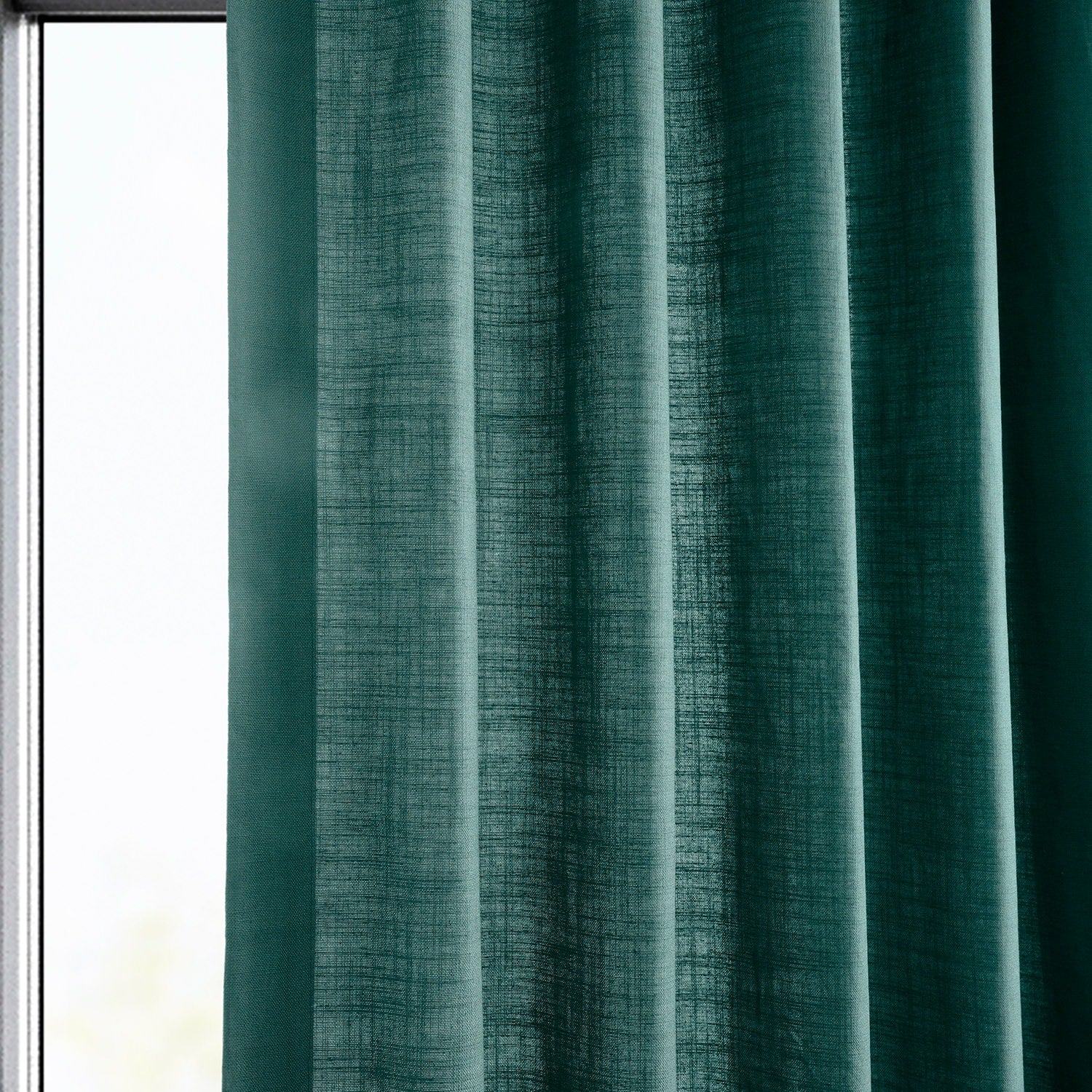 Exclusive Fabrics Dune Textured Solid Cotton Curtain Pair (2 Panels)