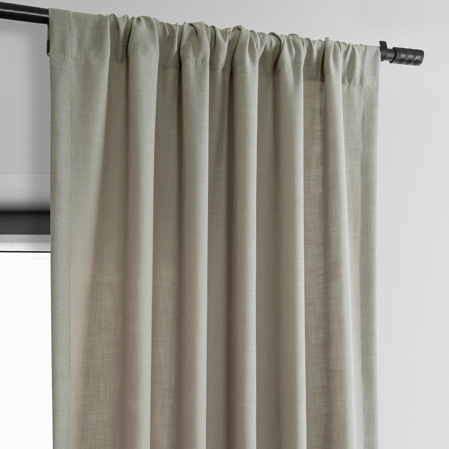 Exclusive Fabrics Classic Faux Linen Curtain (1 Panel)