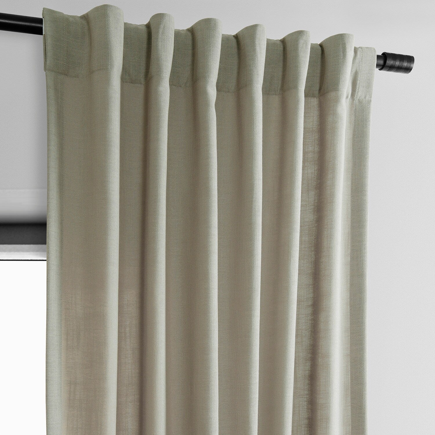 Exclusive Fabrics Classic Faux Linen Curtain (1 Panel)