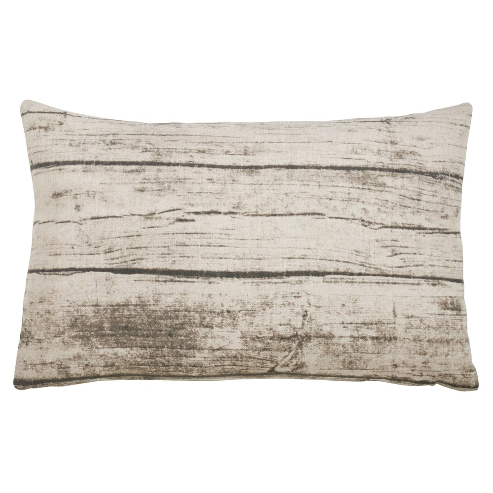 Woodgrain Print Throw Pillow