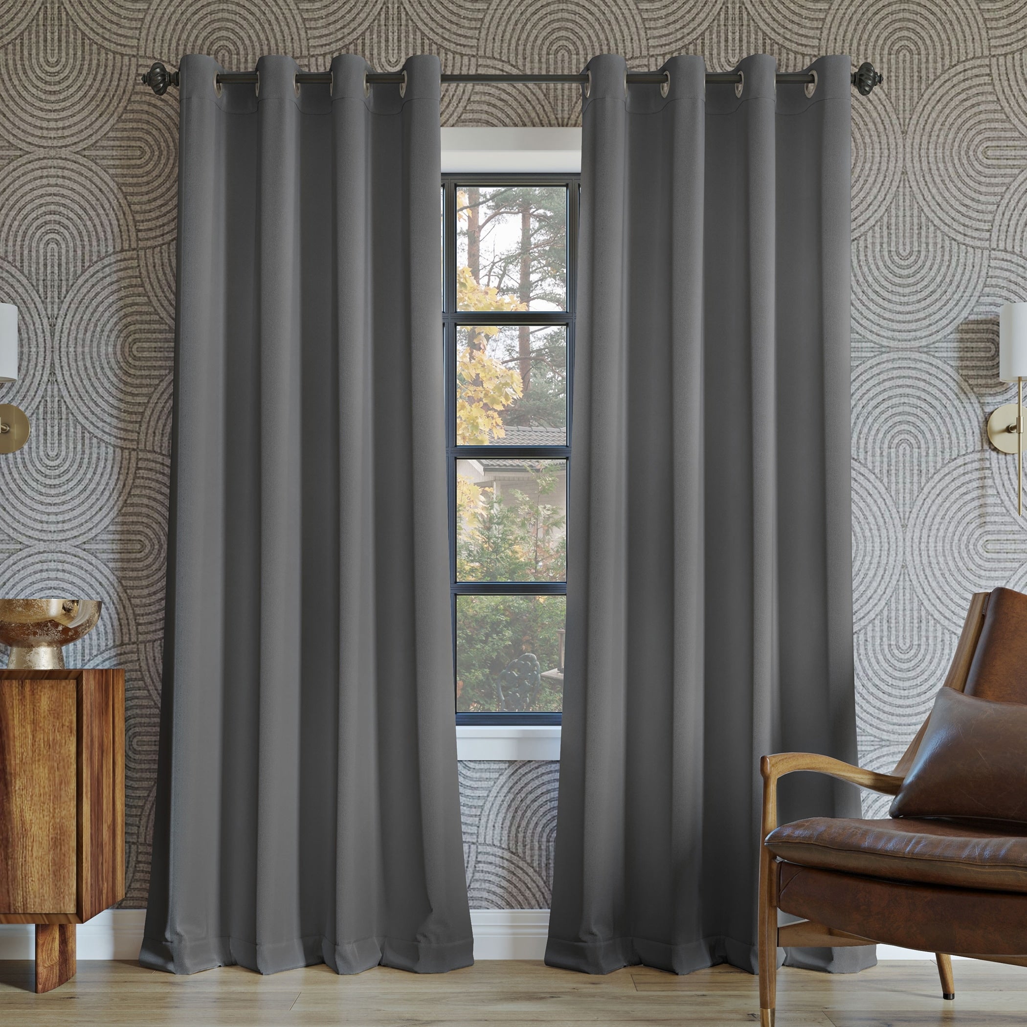 Sun Zero Oslo Theater Grade Extreme Total Blackout Grommet 1-Piece Curtain Panel, Single Panel