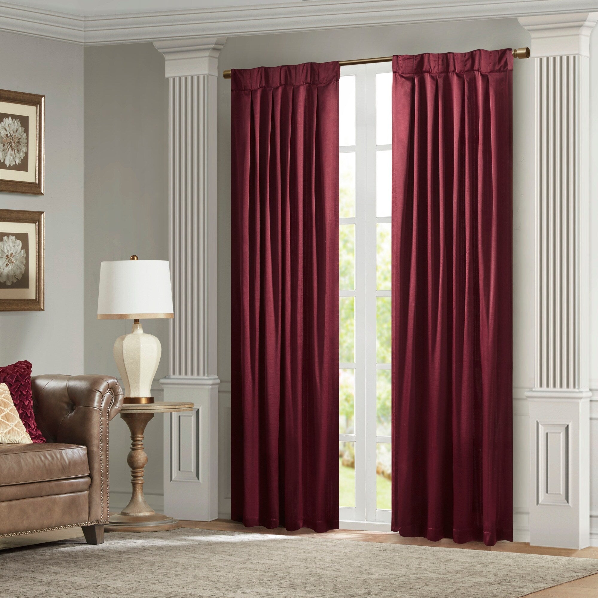 Croscill Classics Avignon Pleat Curtain Panel with Tieback (Single)