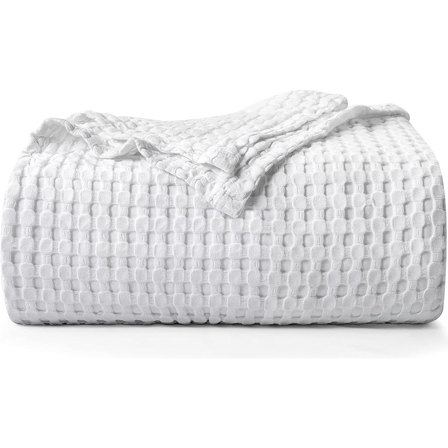 Cotton Waffle Blanket - Kingsize