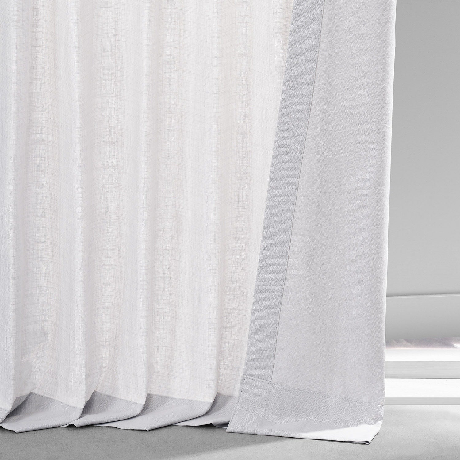 Exclusive Fabrics Dune Textured Solid Cotton Curtain Pair (2 Panels)