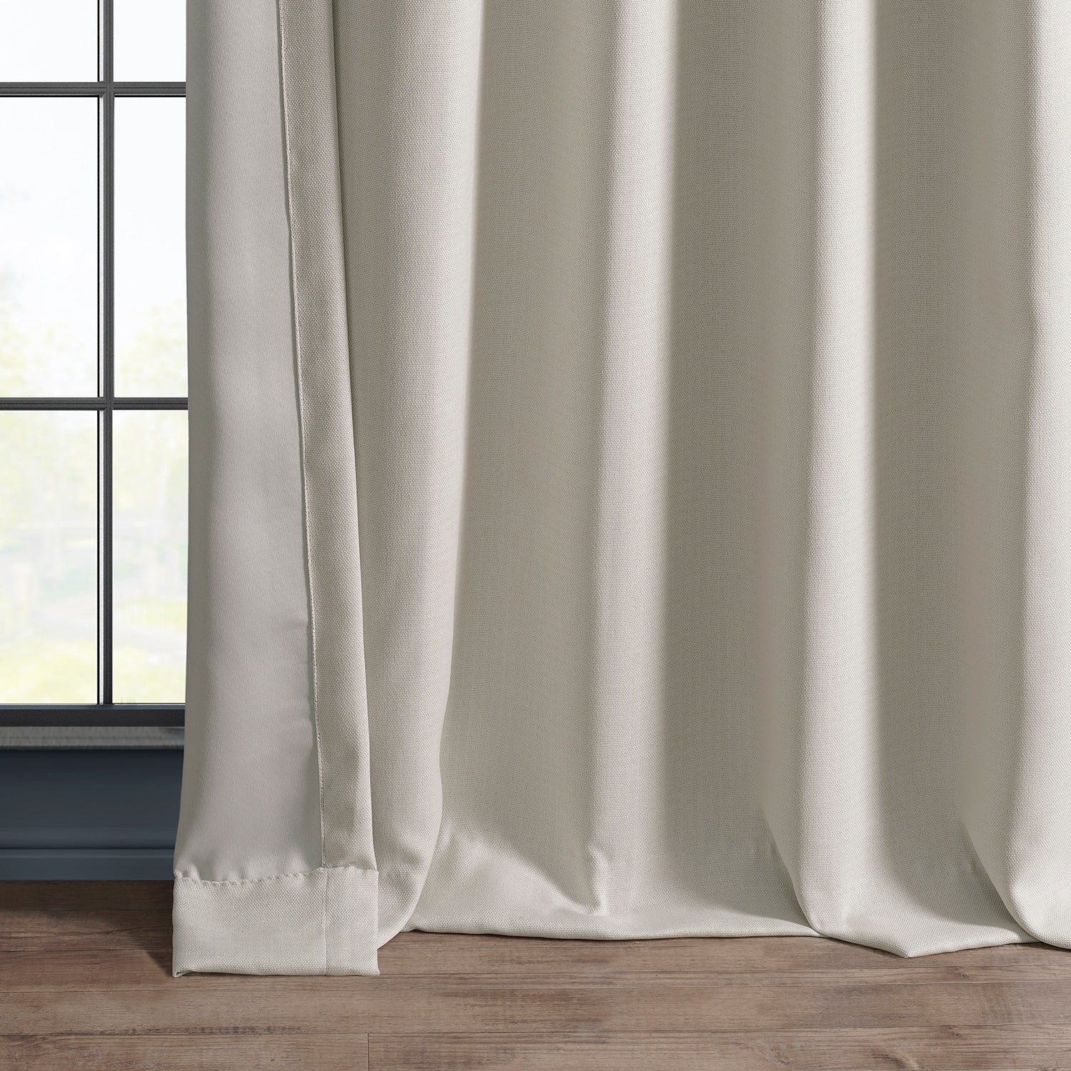 Exclusive Fabrics Faux Linen Room Darkening Curtain (1 Panel)