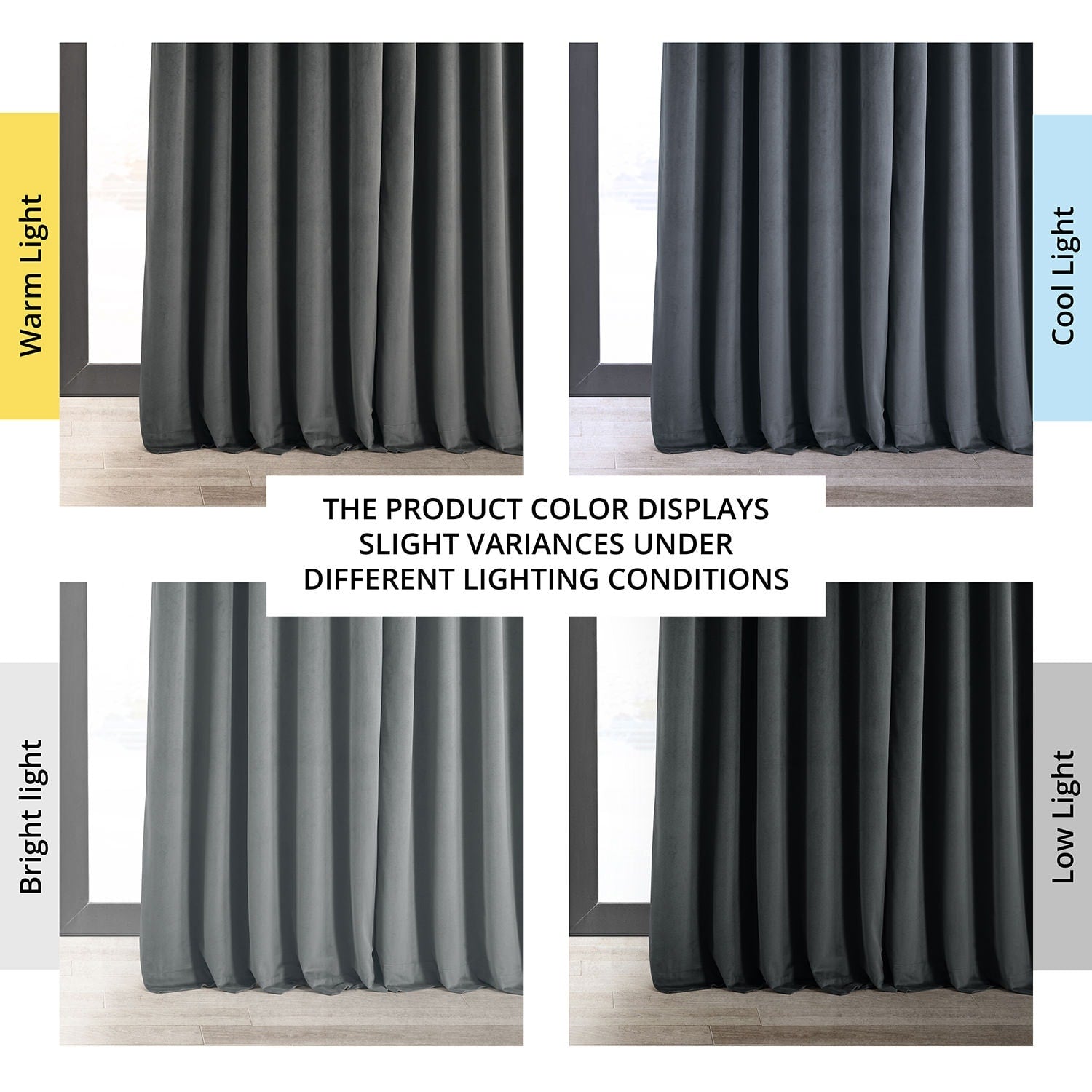 Exclusive Fabrics Signature Extra Wide Blackout Velvet Curtains (1 Panel) - Luxurious Blackout Drapes