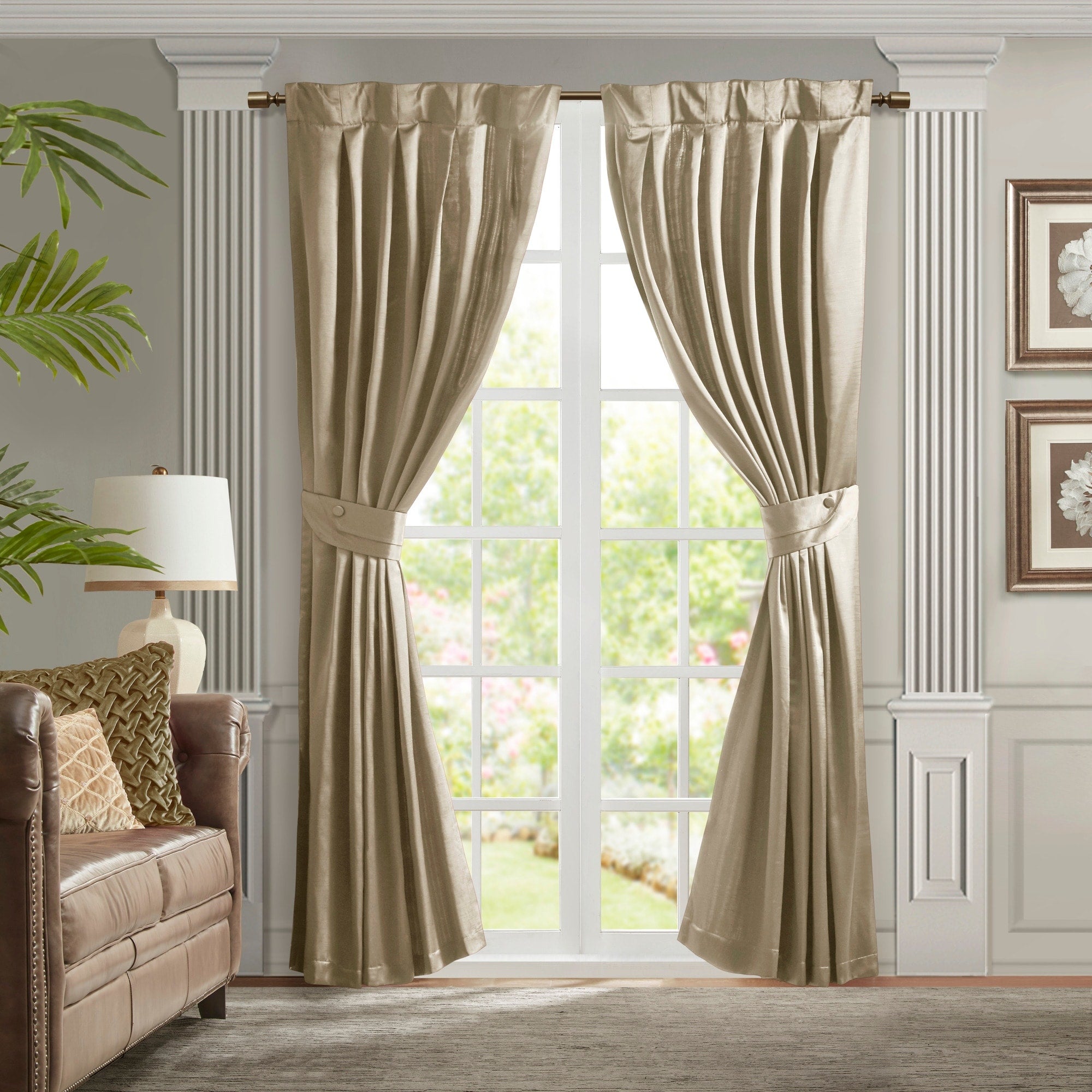 Croscill Classics Avignon Pleat Curtain Panel with Tieback (Single)