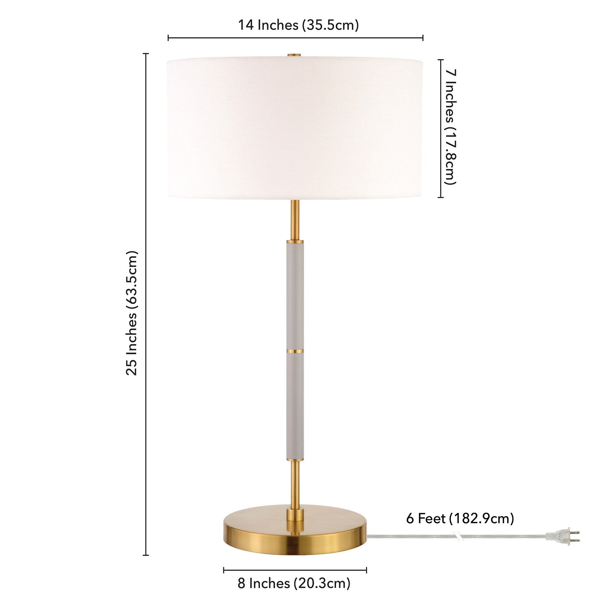 Simone 2-Light Table Lamp