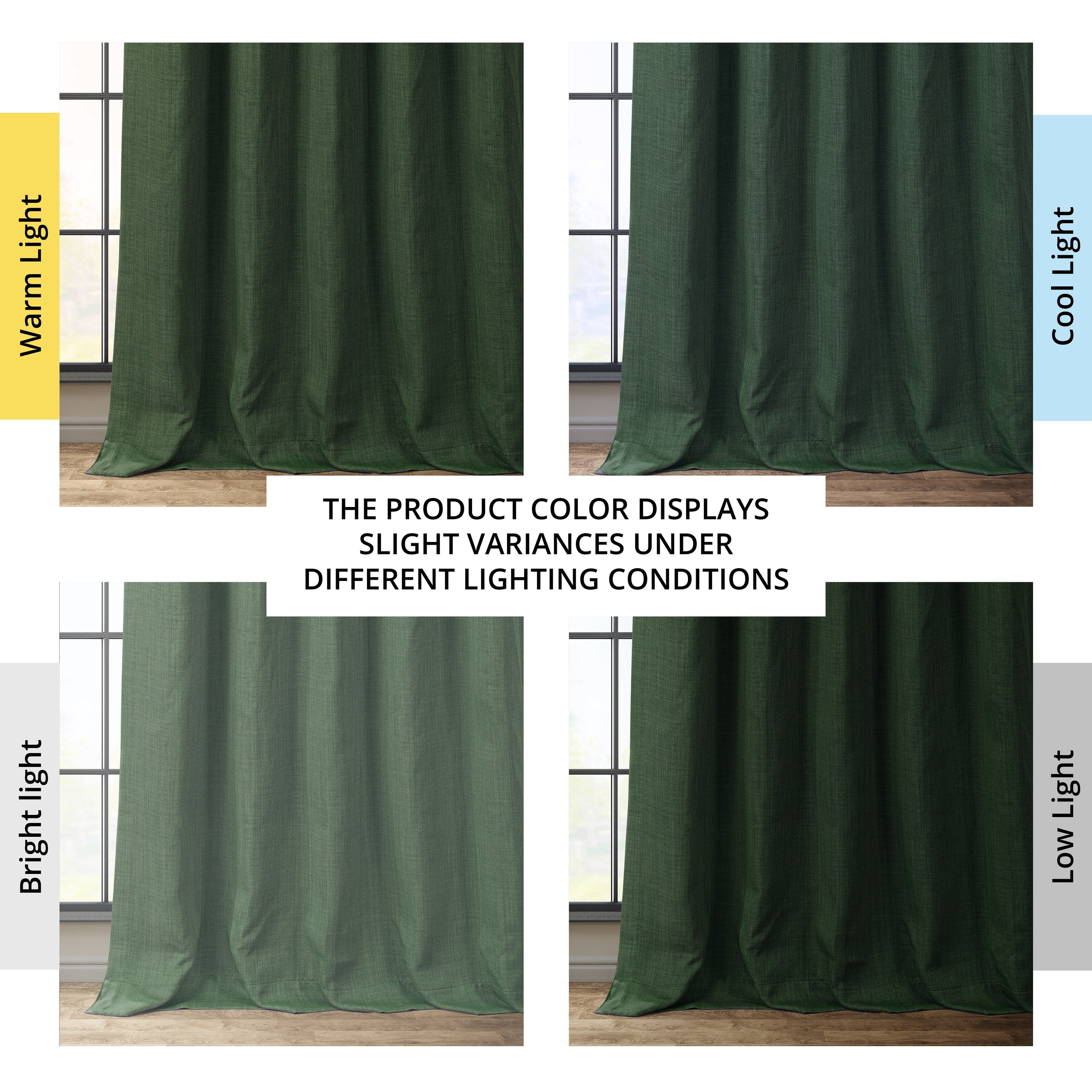 Exclusive Fabrics Faux Linen Room Darkening Curtain (1 Panel)