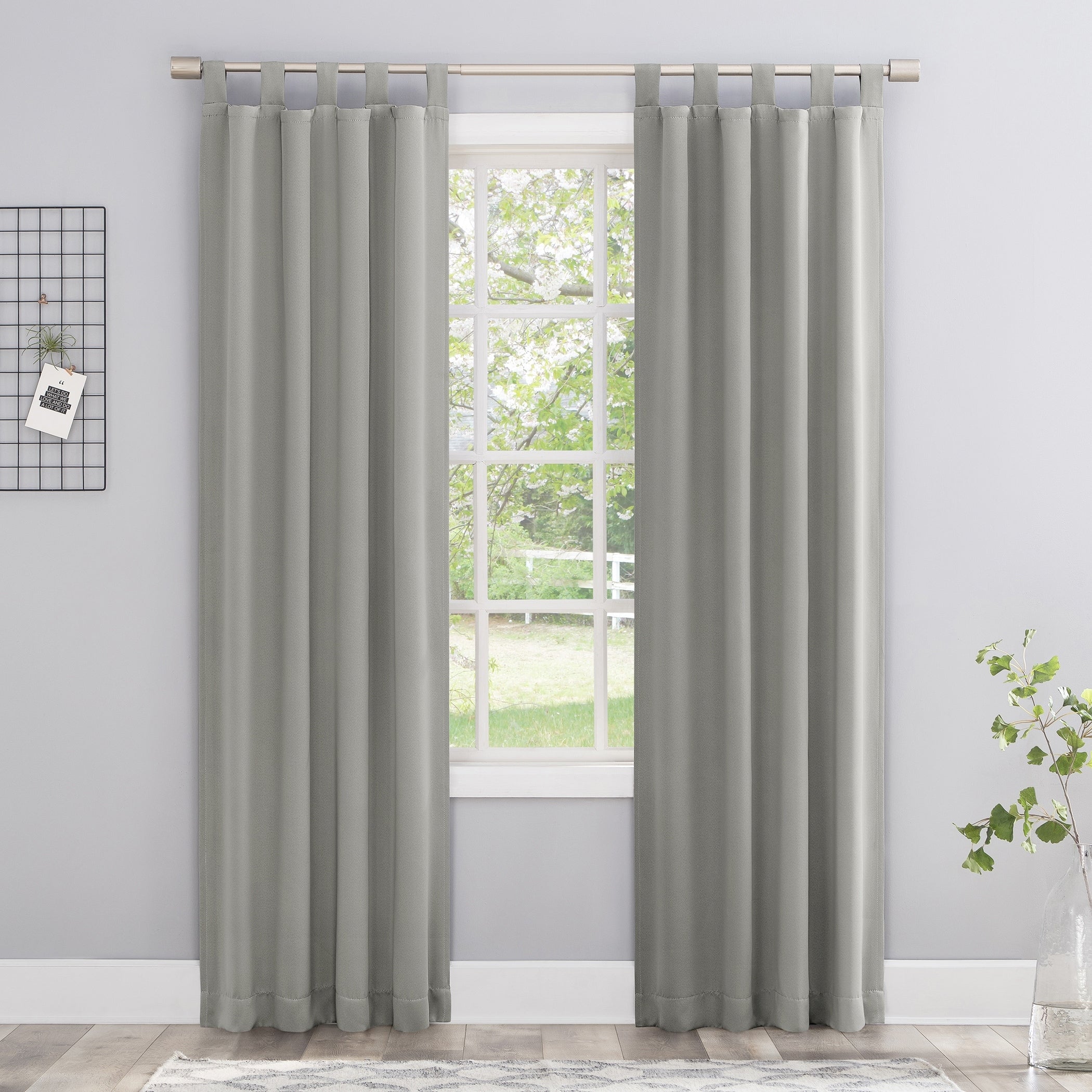 Sun Zero Hayden Energy Saving Blackout Tab Top 1-Piece Curtain Panel, Single Panel