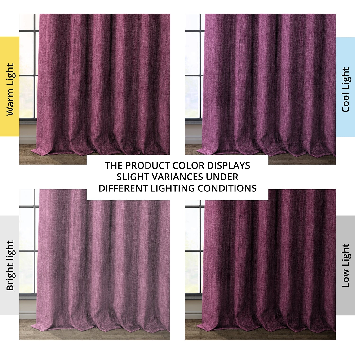 Exclusive Fabrics Faux Linen Room Darkening Curtain (1 Panel)