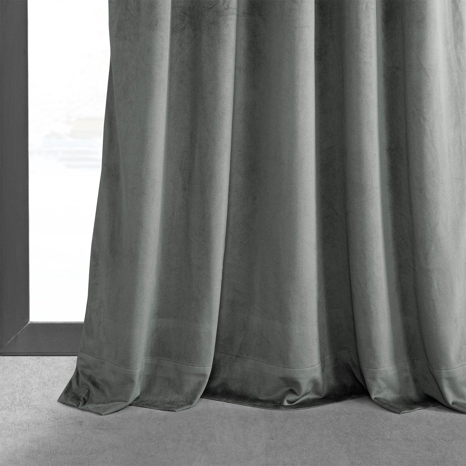 Exclusive Fabrics Signature Pleated Blackout Velvet Curtain (1 Panel)