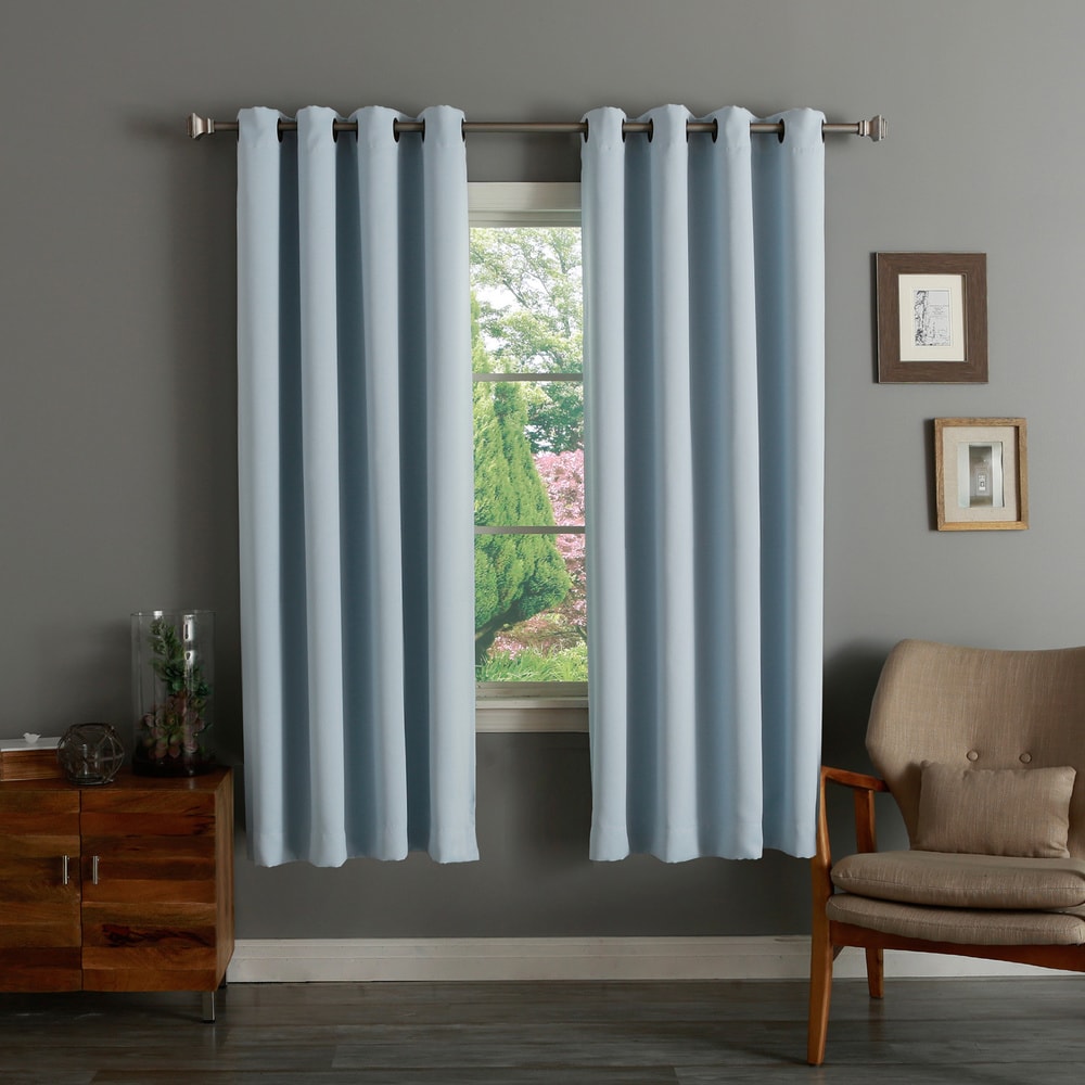 Aurora Home Thermal Insulated 72-inch Blackout Curtain Pair - 52 x 72