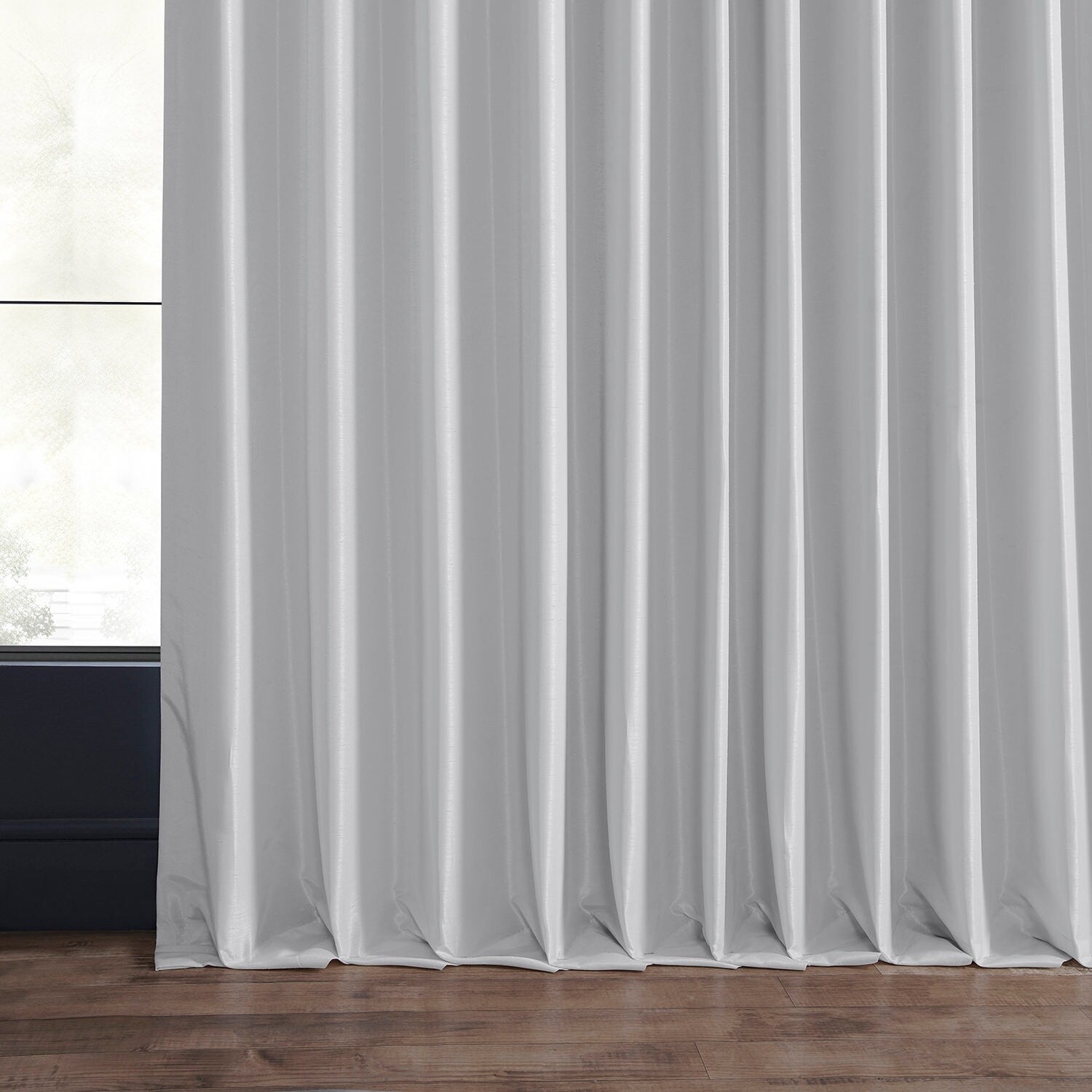 Exclusive Fabrics Blackout Extra Wide Faux Dupioni Curtain (1 Panel)