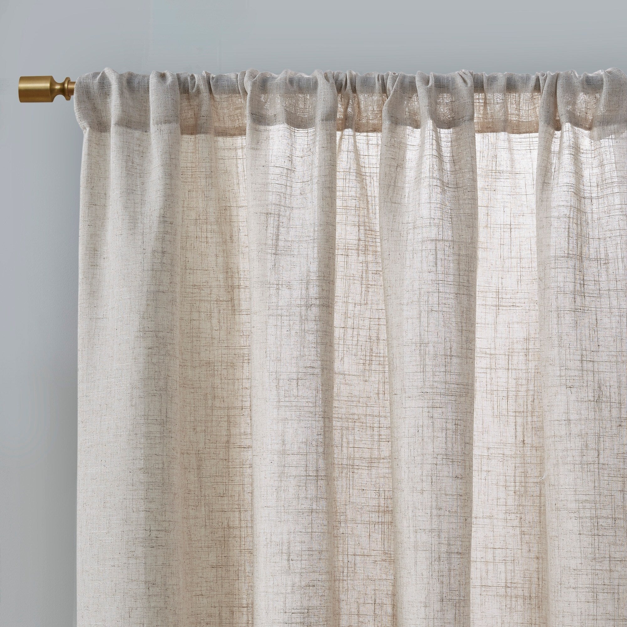 Madison Park Suvi Linen Blend Light Filtering Curtain Panel Pair