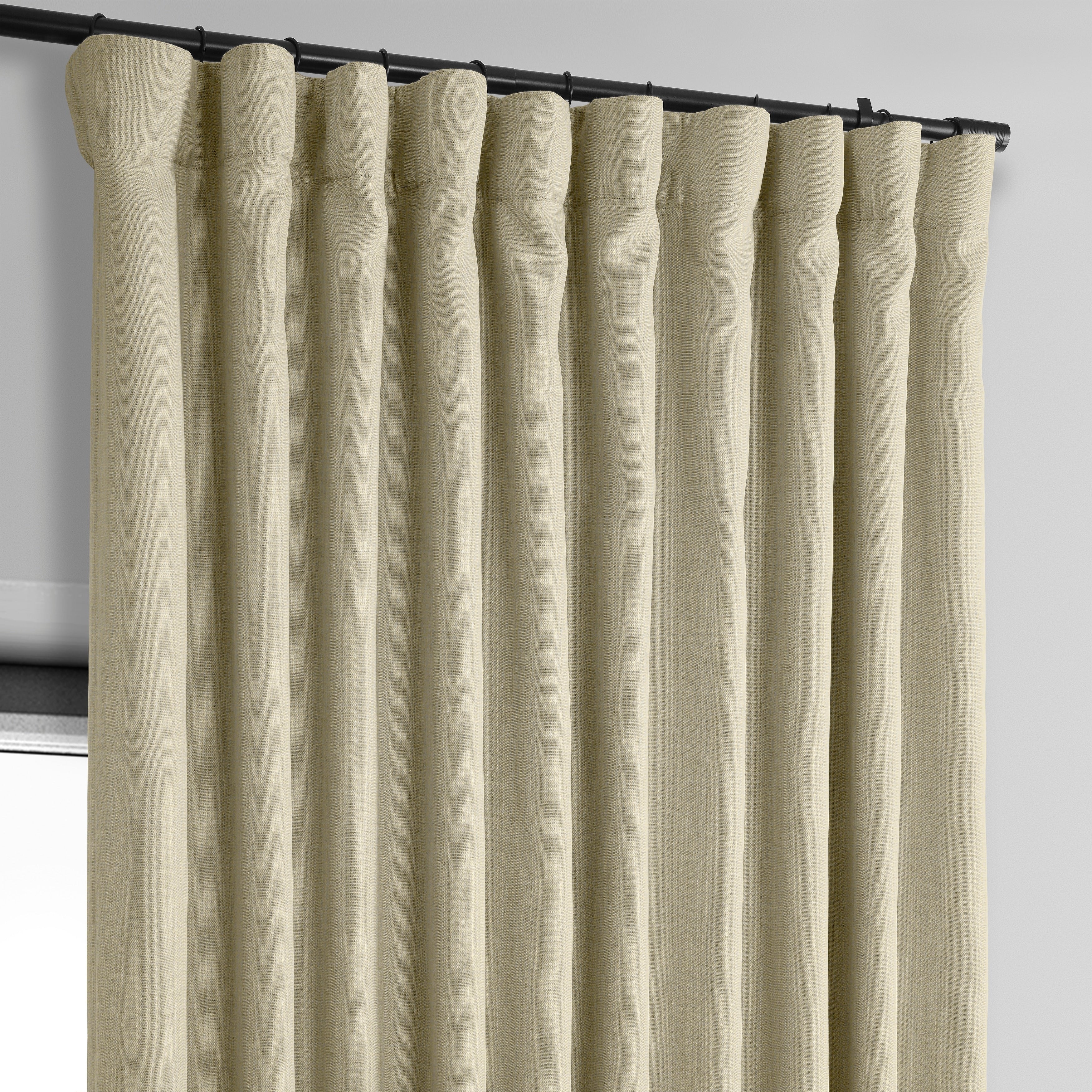 Exclusive Fabrics Faux Linen Room Darkening Curtain (1 Panel)