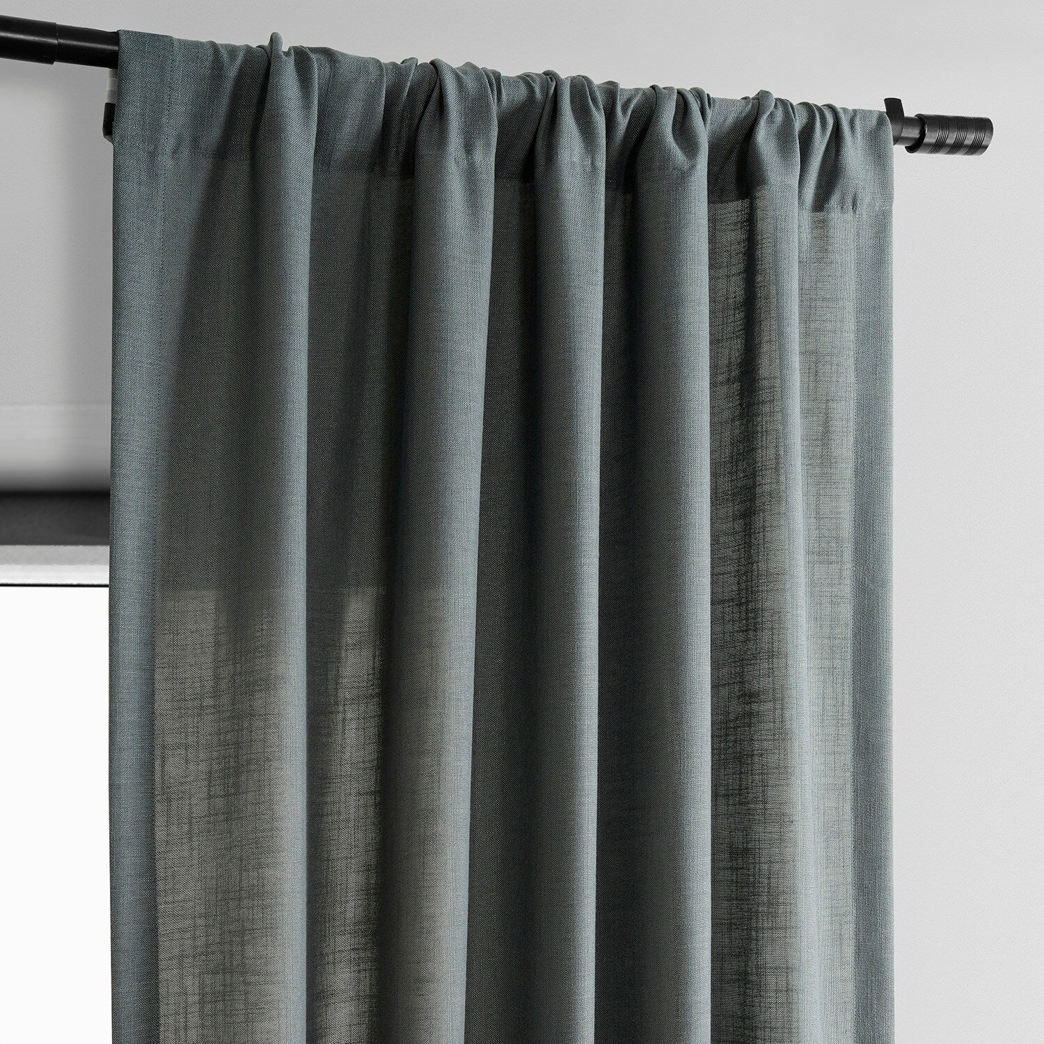 Exclusive Fabrics Classic Faux Linen Curtain (1 Panel)