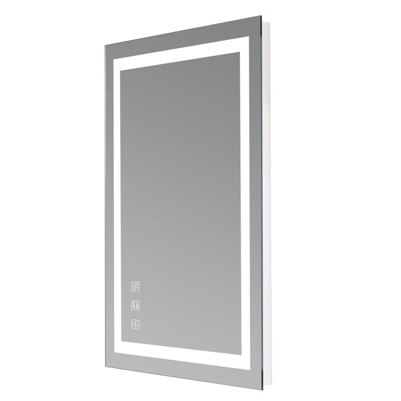 Touch LED Bathroom Mirror Tricolor Dimming Lights