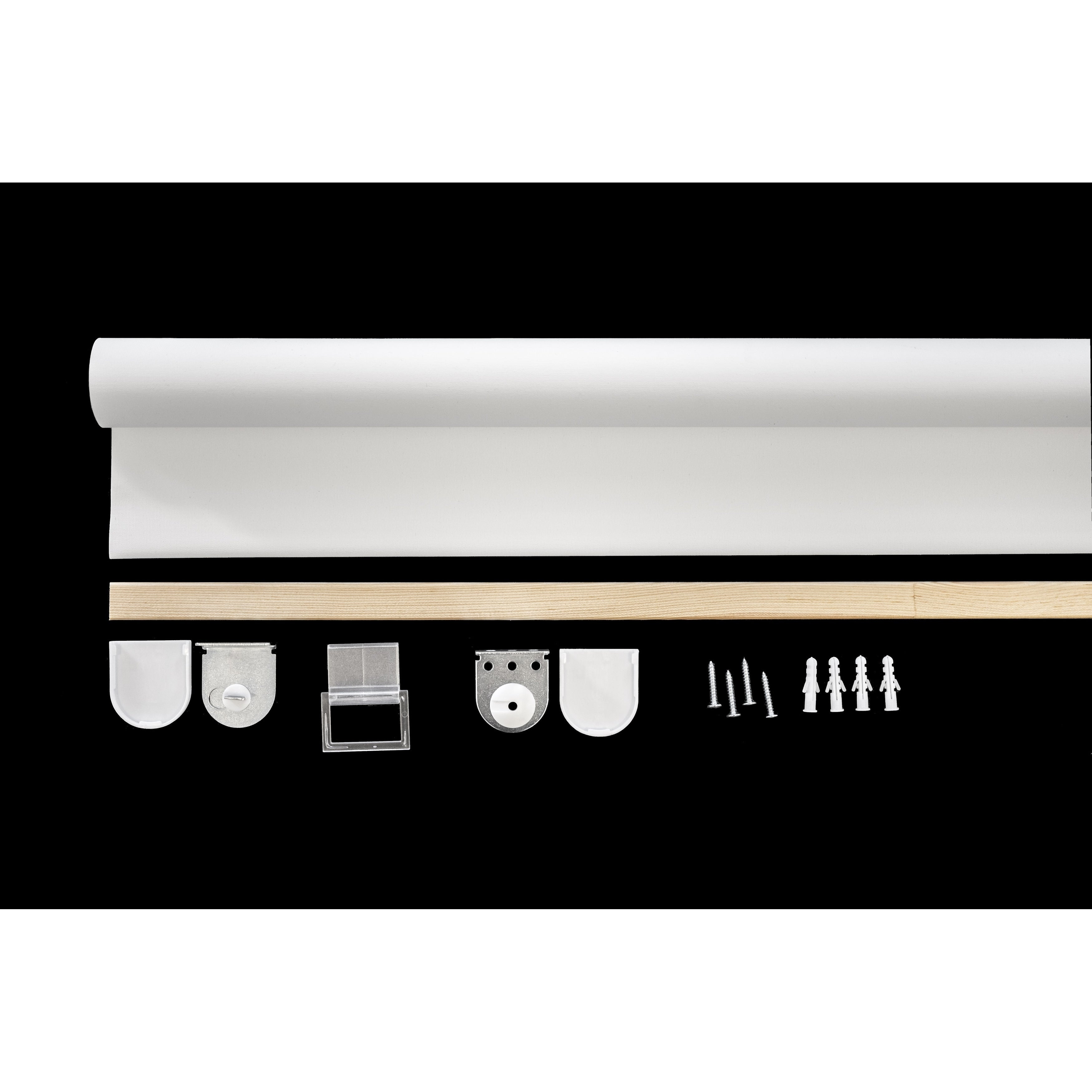 Black Blackout Roller Shade Cordless 74 in. L (Custom Widths Available)