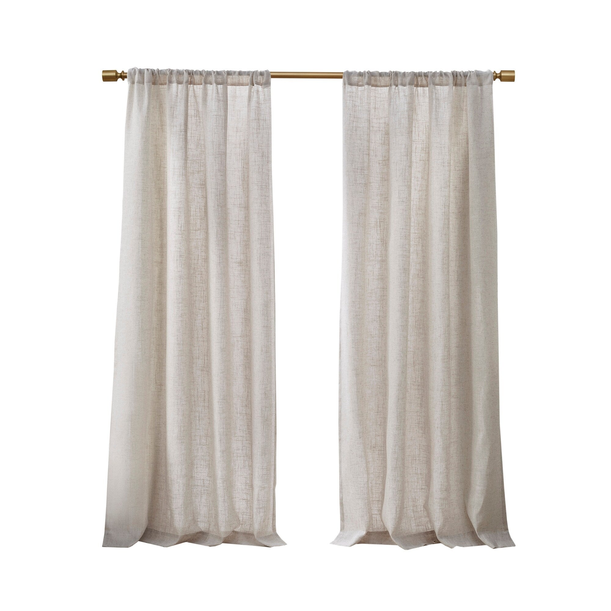 Madison Park Suvi Linen Blend Light Filtering Curtain Panel Pair