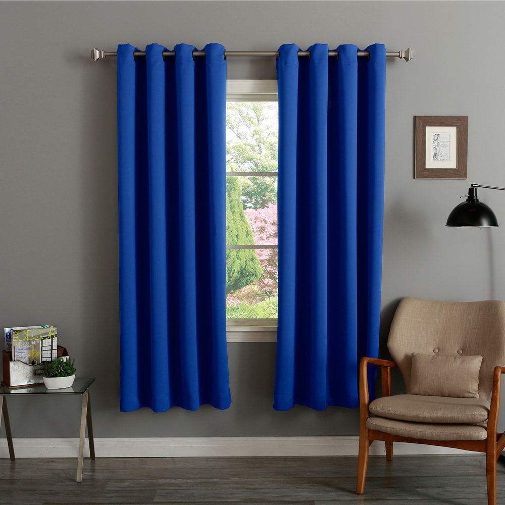 Aurora Home Thermal Insulated 72-inch Blackout Curtain Pair - 52 x 72